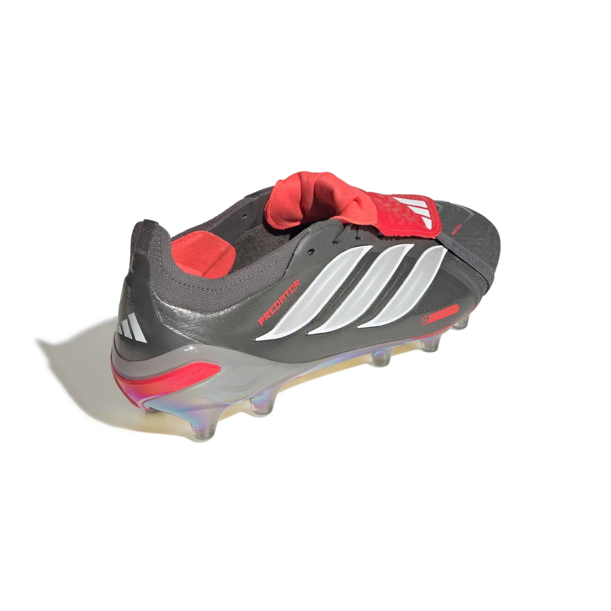adidas Predator Elite Fold-Over Tongue Artificial Grass Soccer Cleats - Finishers Steel Pack (SP26) (Lateral - Back)