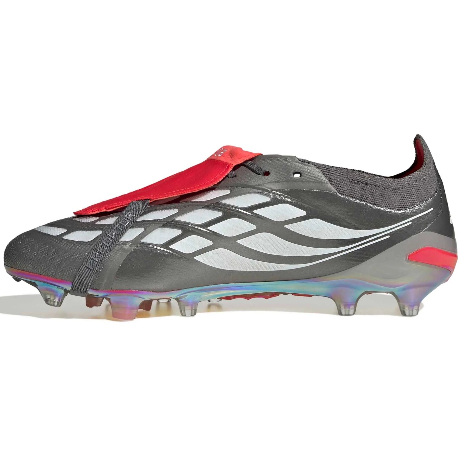 adidas Predator Elite Fold-Over Tongue Artificial Grass Soccer Cleats - Finishers Steel Pack (SP26) (Side 2)