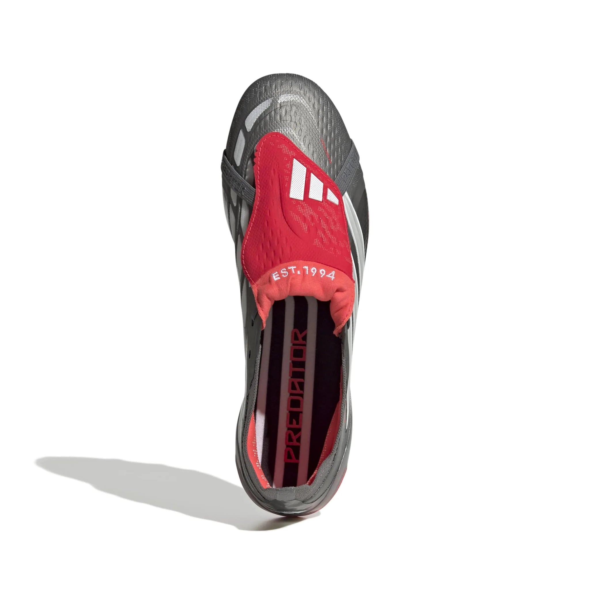 adidas Predator Elite Fold-Over Tongue Artificial Grass Soccer Cleats - Finishers Steel Pack (SP26) (Top)