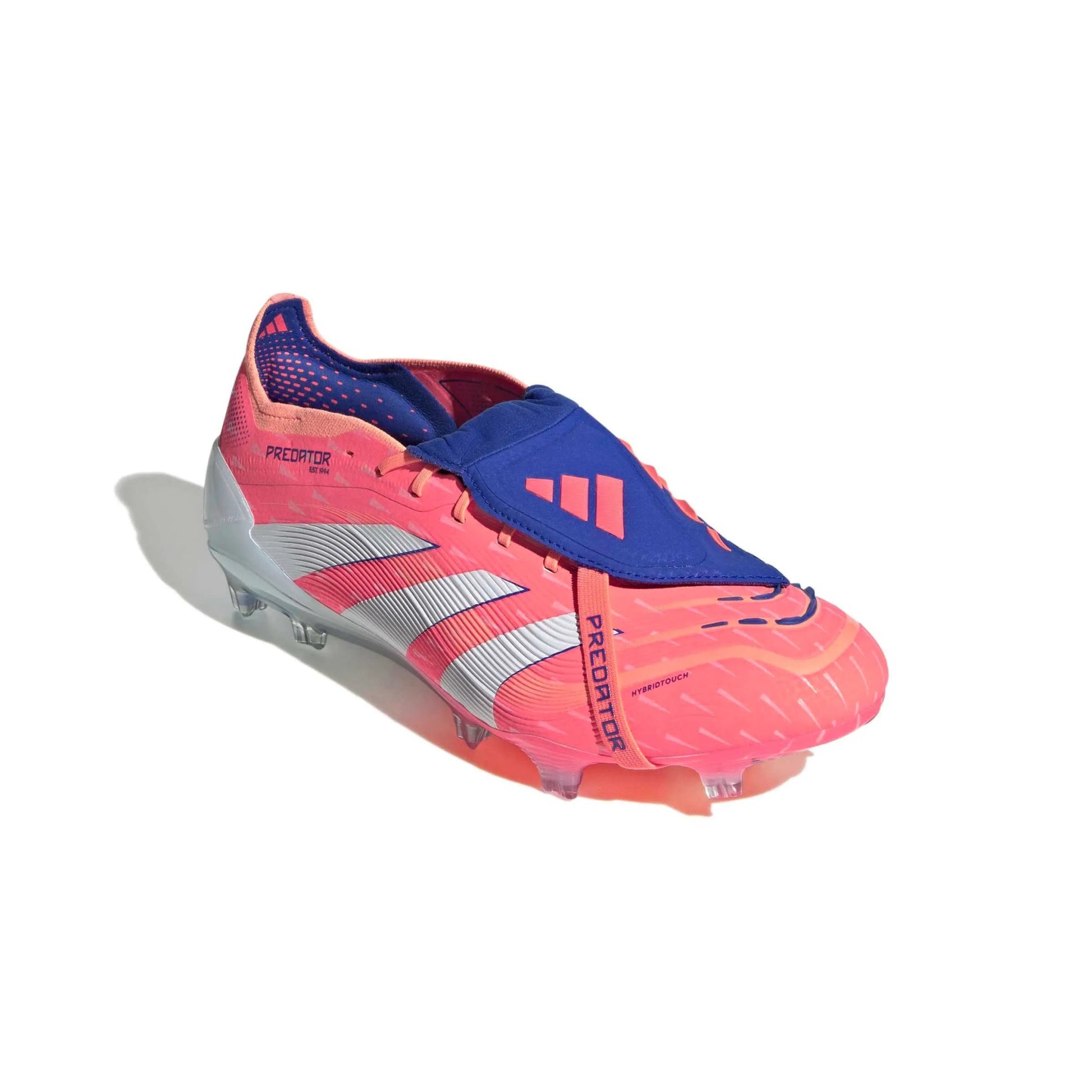 adidas Predator Elite Fold-Over Tongue Firm Ground Soccer Cleats - Coral Blaze Pack (FA25) (Lateral - Front)