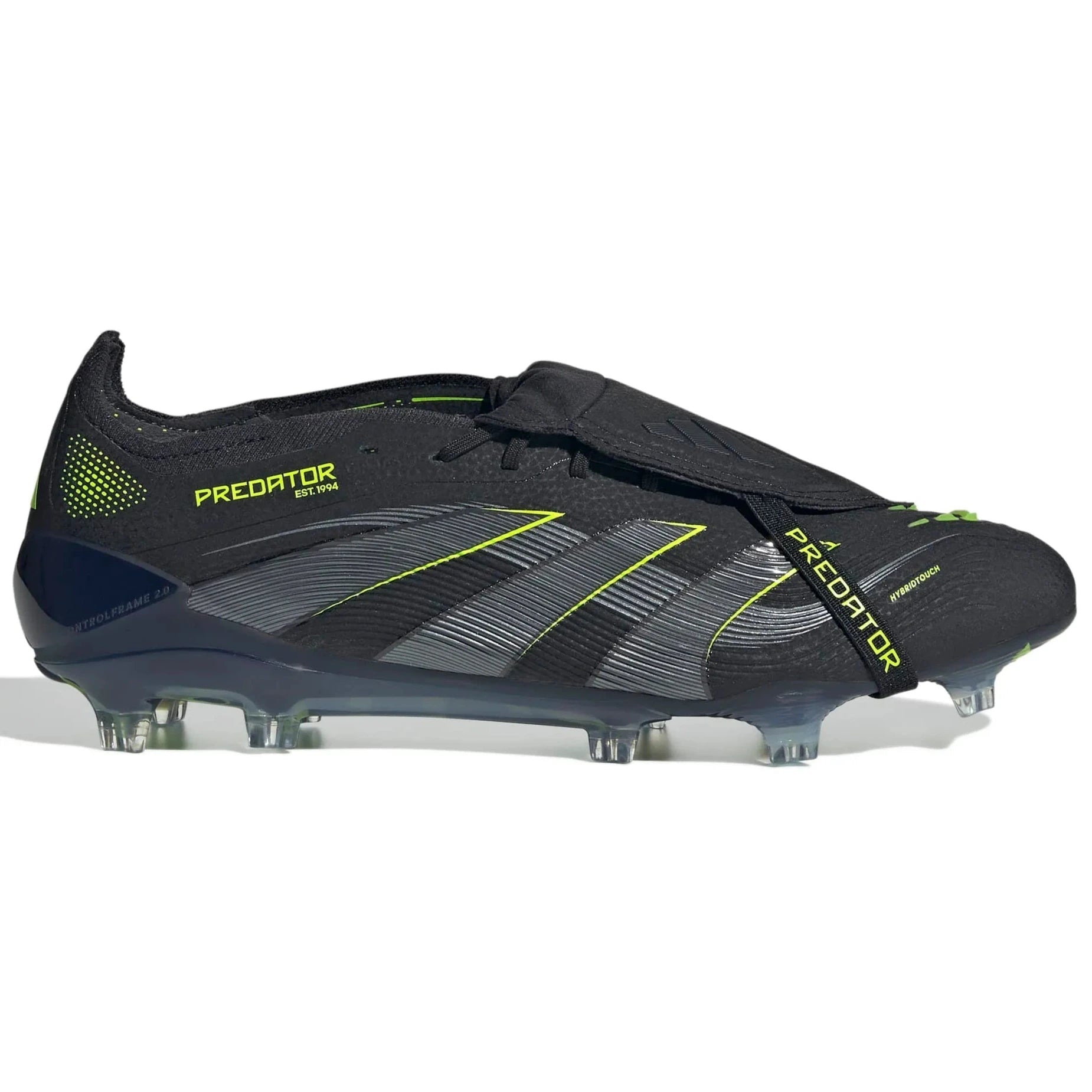 adidas Predator Elite Fold-Over Tongue Firm Ground Soccer Cleats - Electric Stealth Pack (FA25) (Side 1)