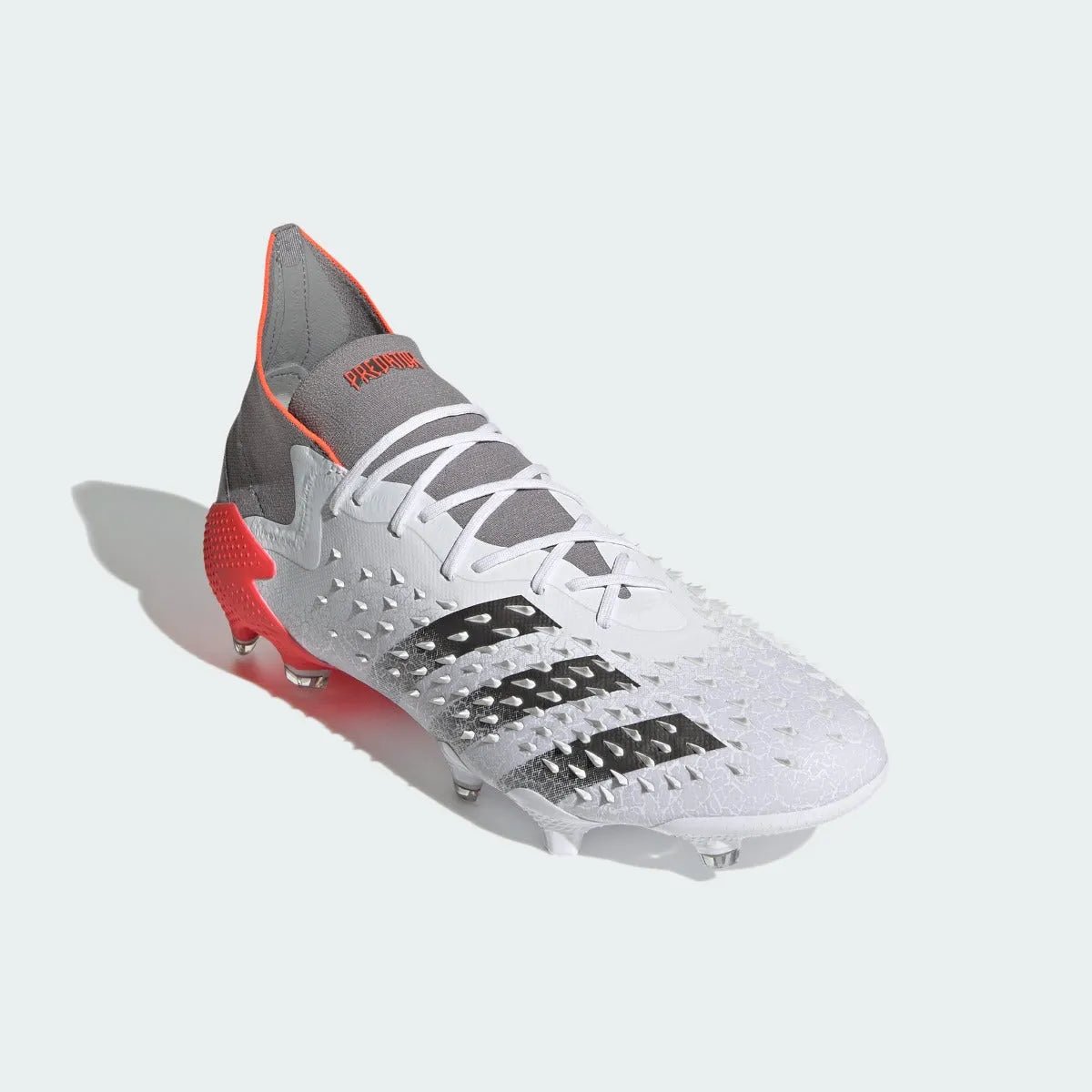 Adidas Predator Freak .1 FG -White-Iron Metallic Soccer Cleats