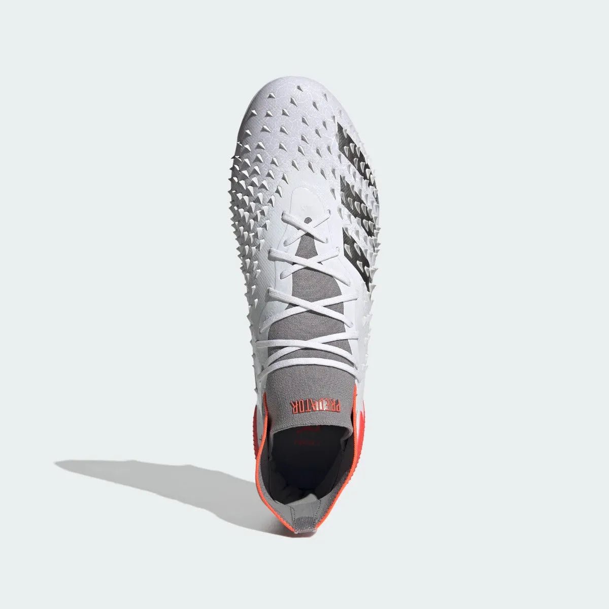 Adidas Predator Freak .1 FG -White-Iron Metallic Soccer Cleats