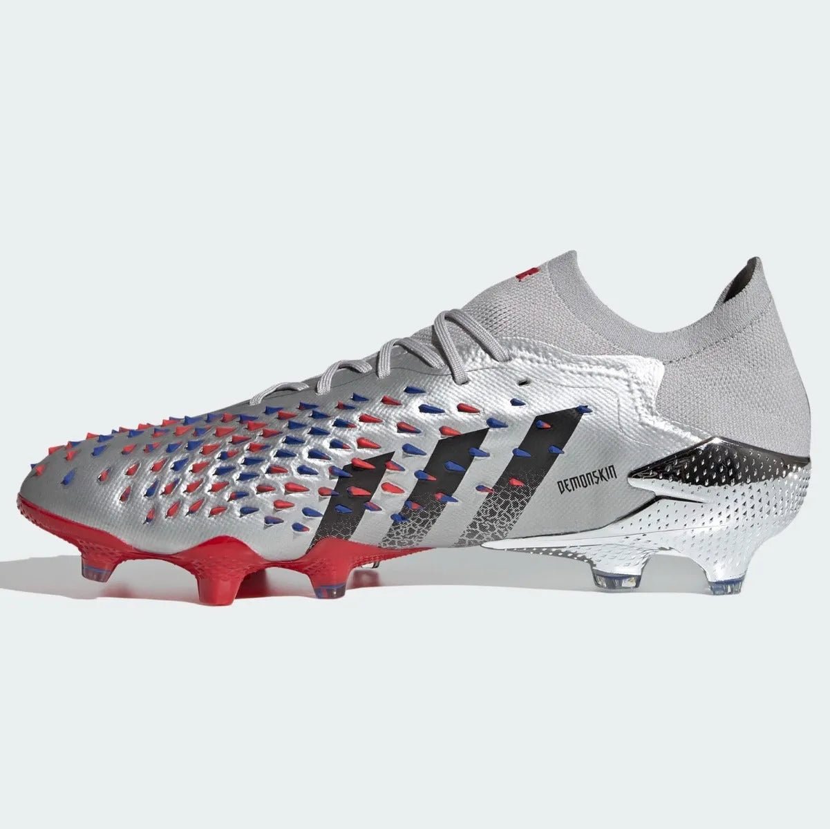 Adidas Predator Freak .1 Low FG - Silver Metallic-Red-Royal