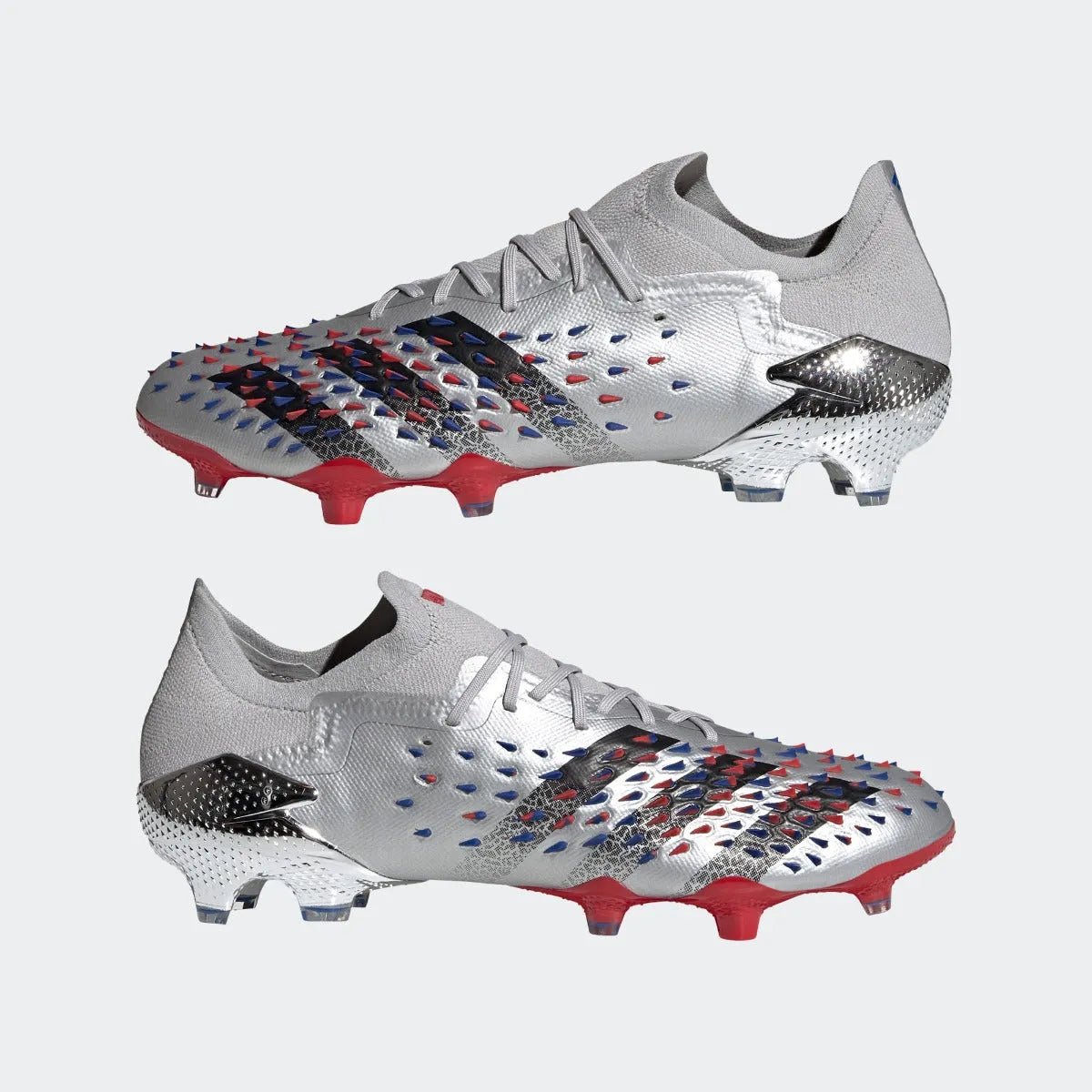 Adidas Predator Freak .1 Low FG - Silver Metallic-Red-Royal