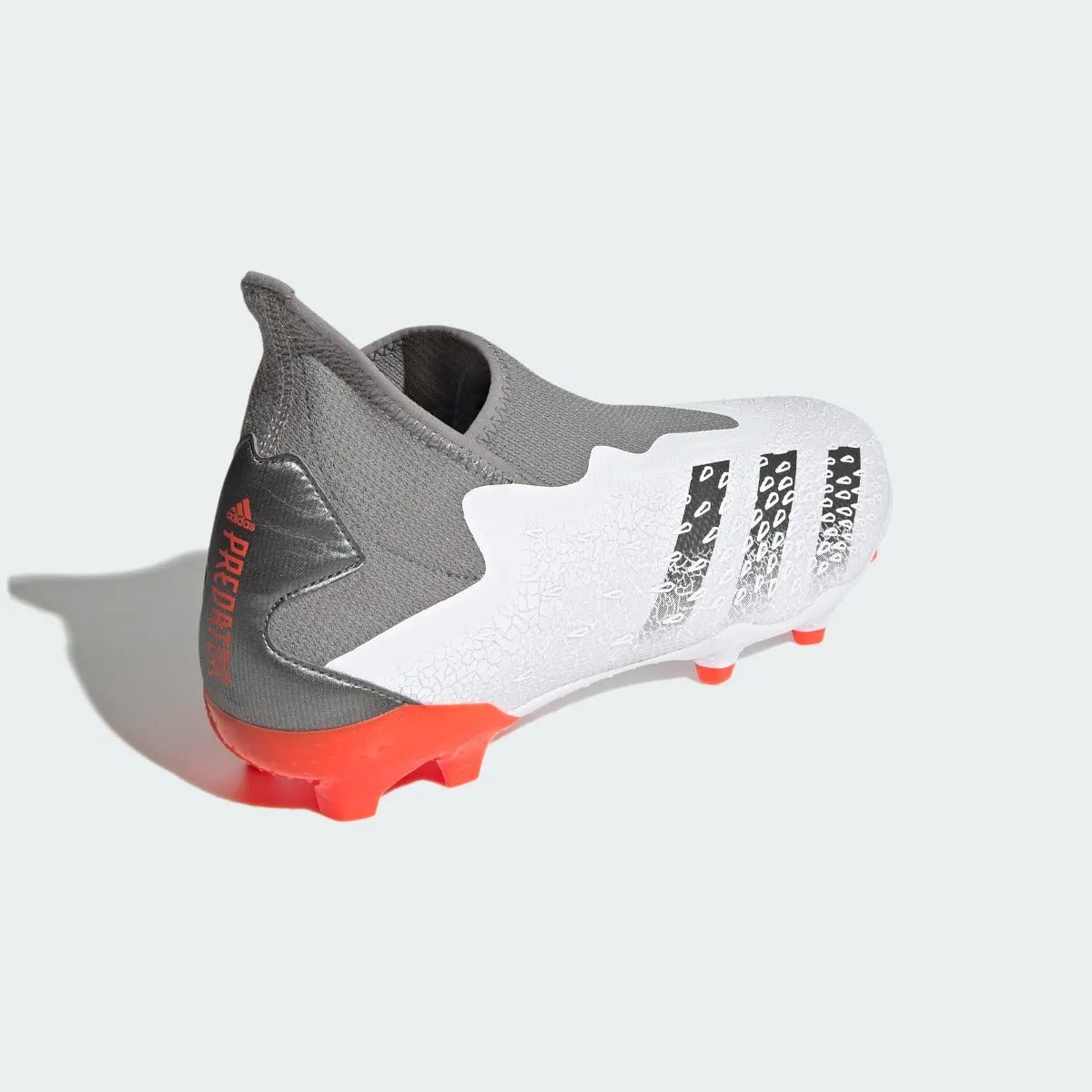 Adidas Predator Freak .3 Laceless FG - White-Grey-Solar Red