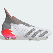 Adidas Predator Freak + FG - White-Grey-Solar Red