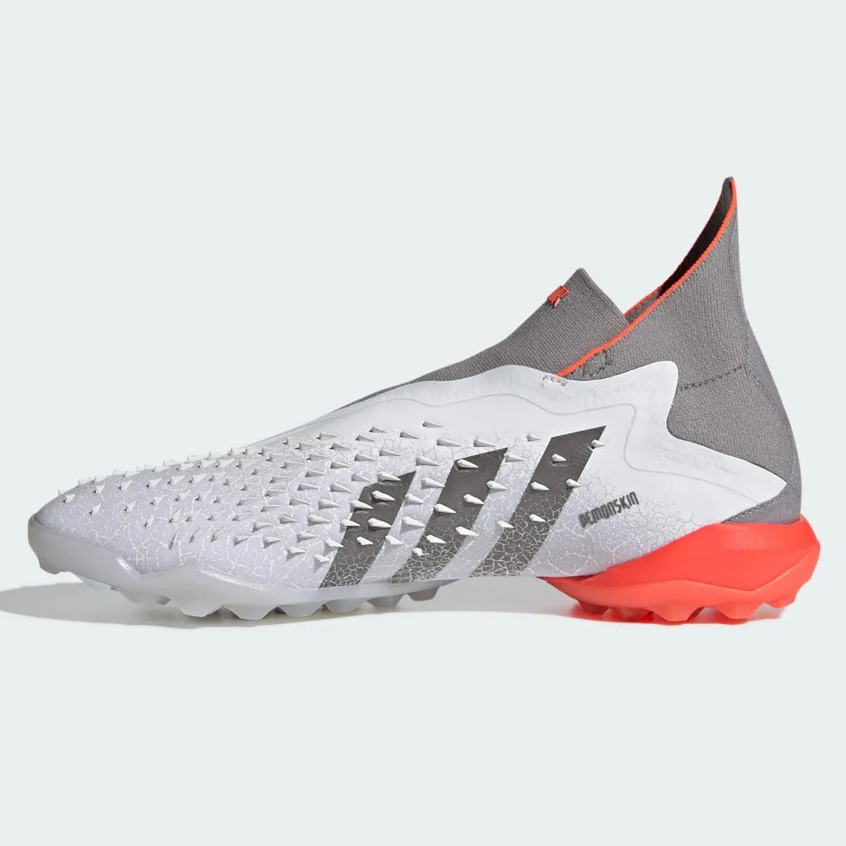 Adidas Predator Freak + Turf Soccer Shoes TF - White-Iron Metallic