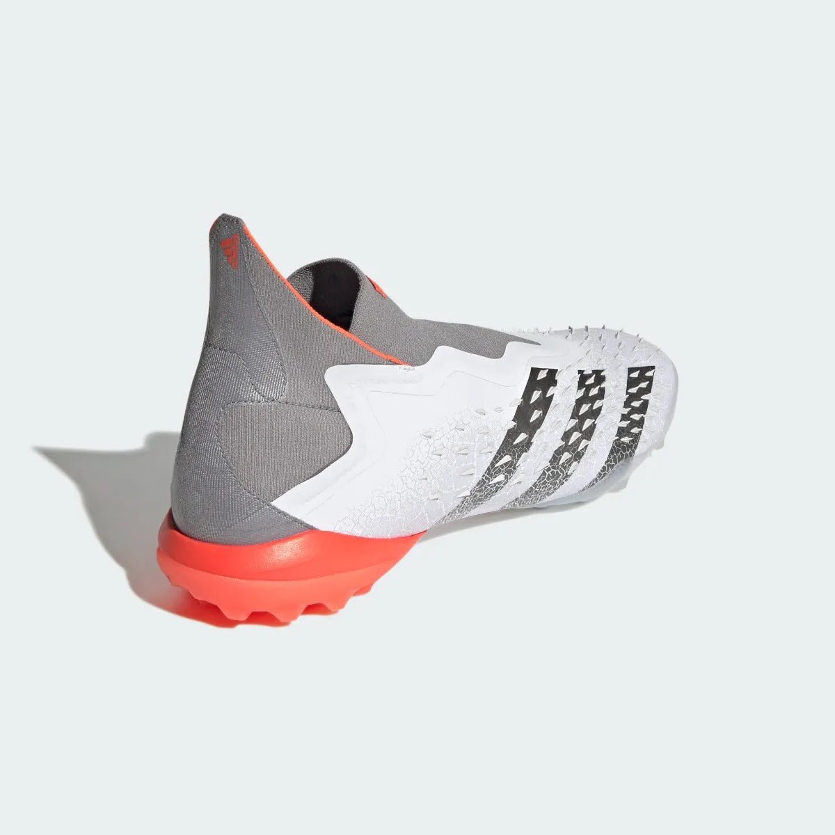 Adidas Predator Freak + Turf Soccer Shoes TF - White-Iron Metallic Adidas Predator Freak + Turf Soccer Shoes TF - White-Iron Metallic