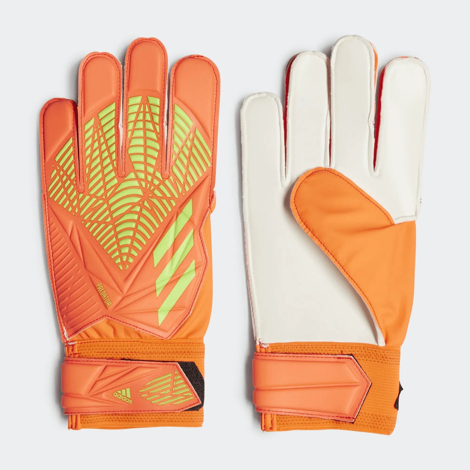 adidas Predator GL Goalkeeper Training Gloves - Solar Red-Solar Green (Pair)