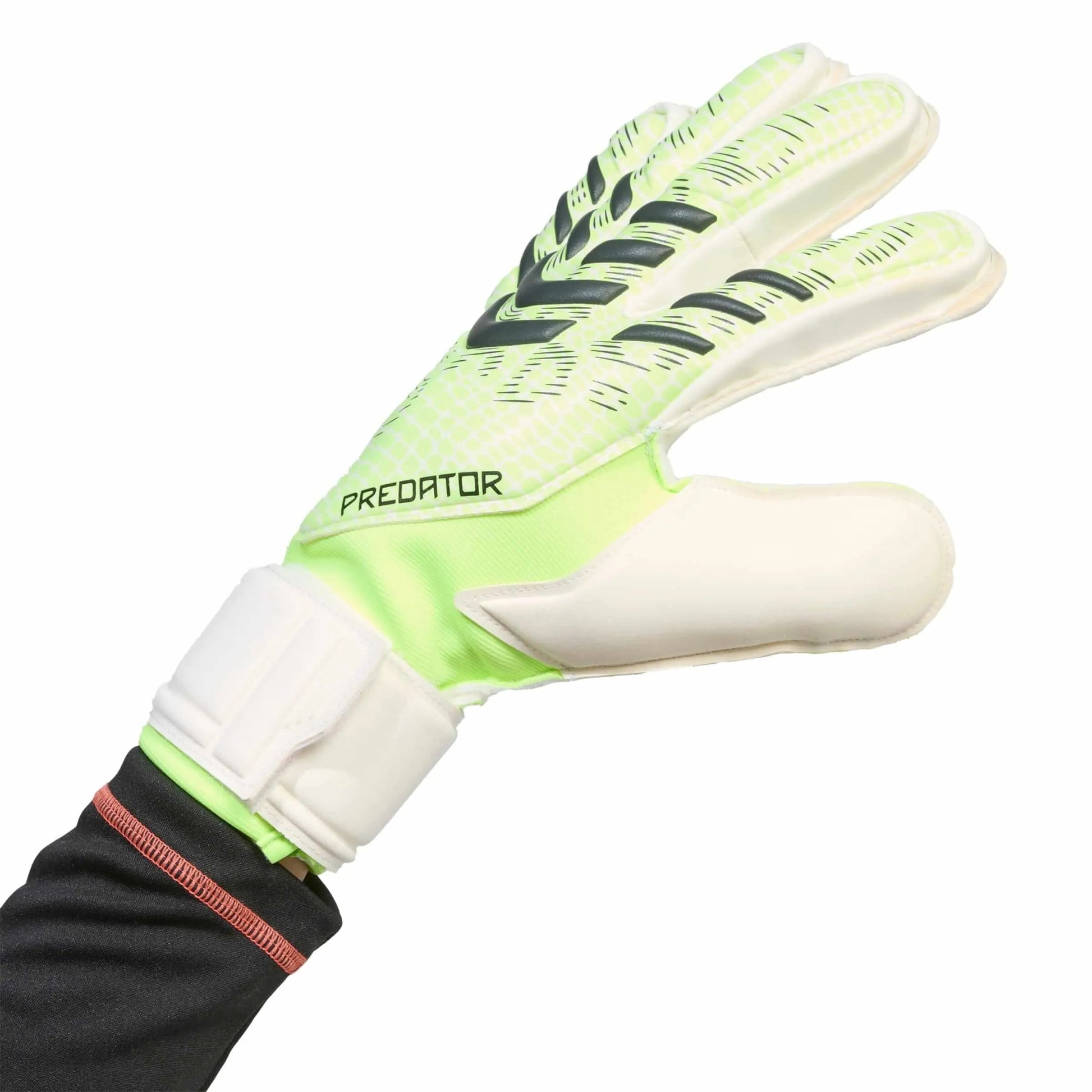 adidas Predator GL Match Fingersave Goalkeeper Gloves Lucid Lemon / White / Black (Single - Side)