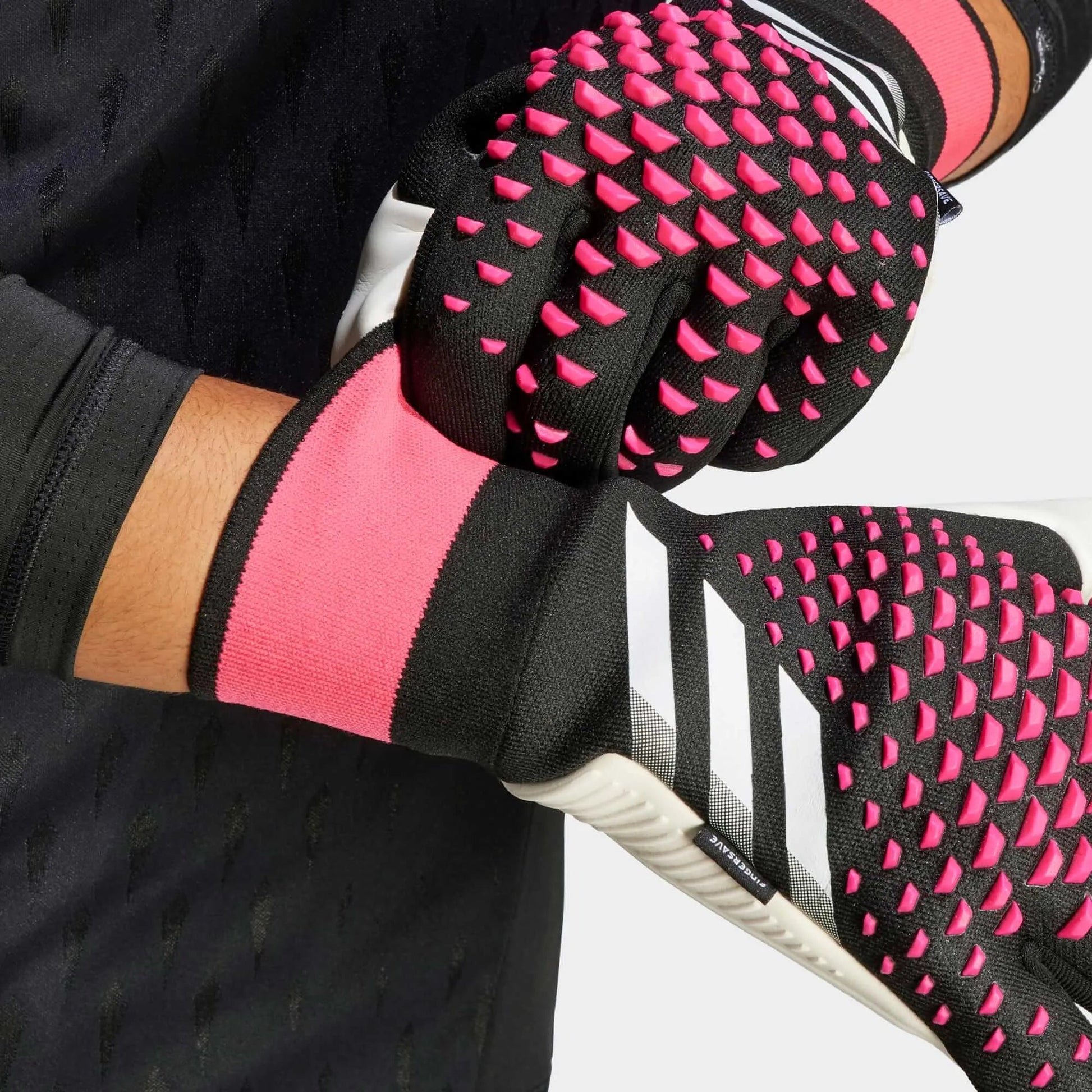 adidas Predator GL Pro Fingersave - Black - White - Pink (Detail 1)