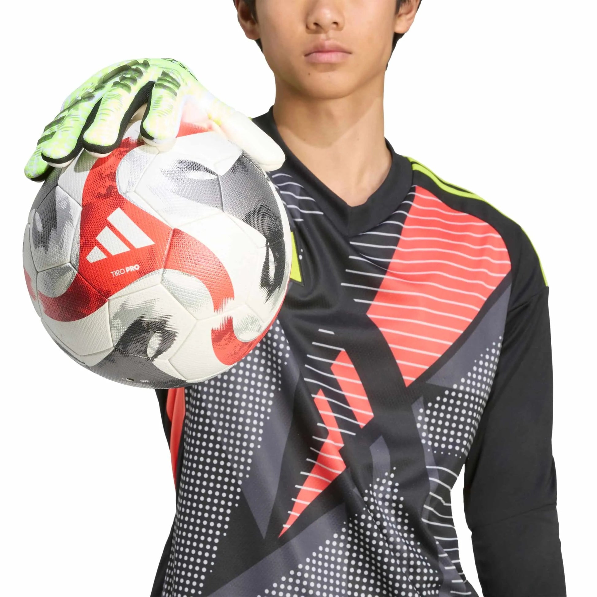 adidas Predator GL Pro Goalkeeper Gloves Lucid Lemon / White / Black (Detail 2)