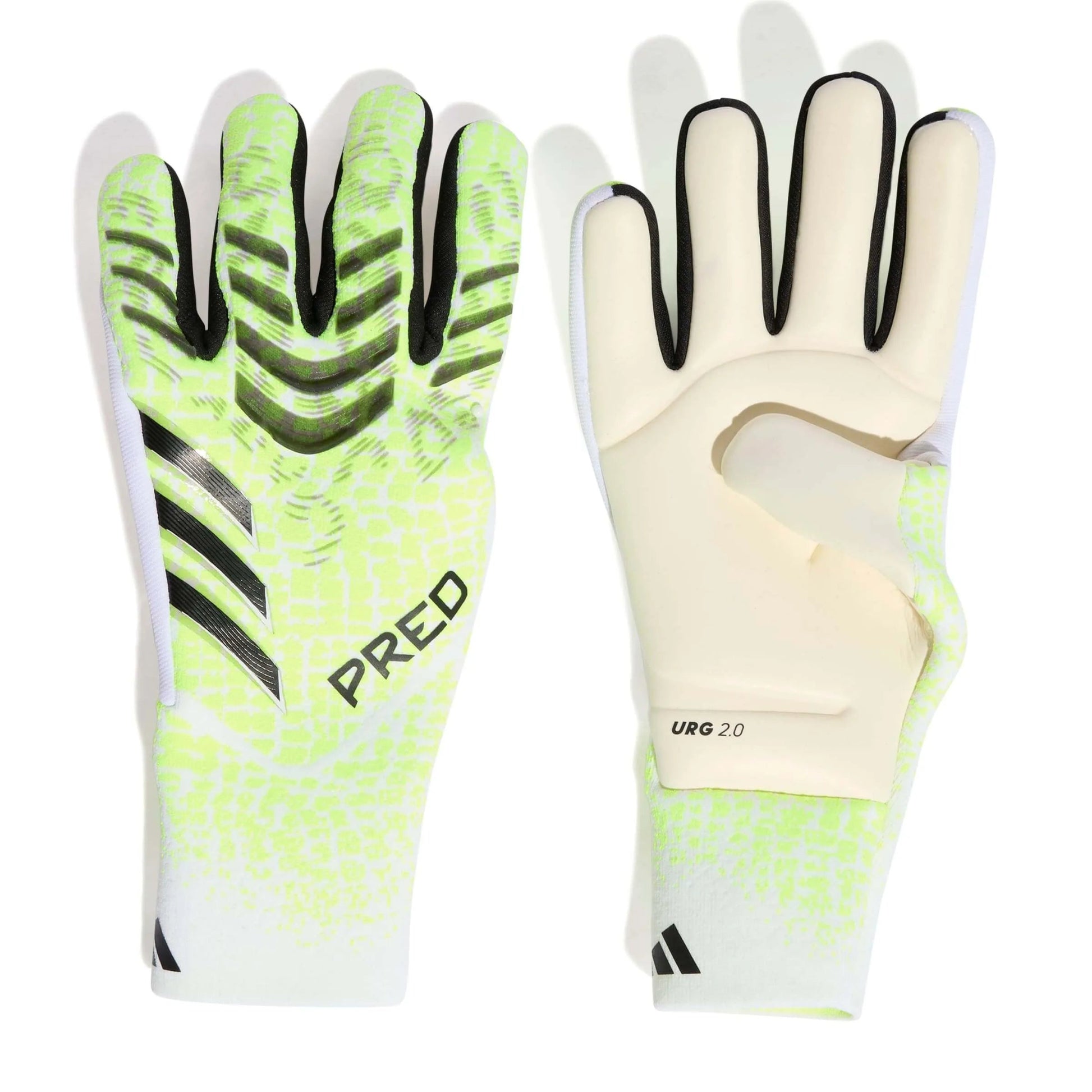 adidas Predator GL Pro Goalkeeper Gloves Lucid Lemon / White / Black (Pair)