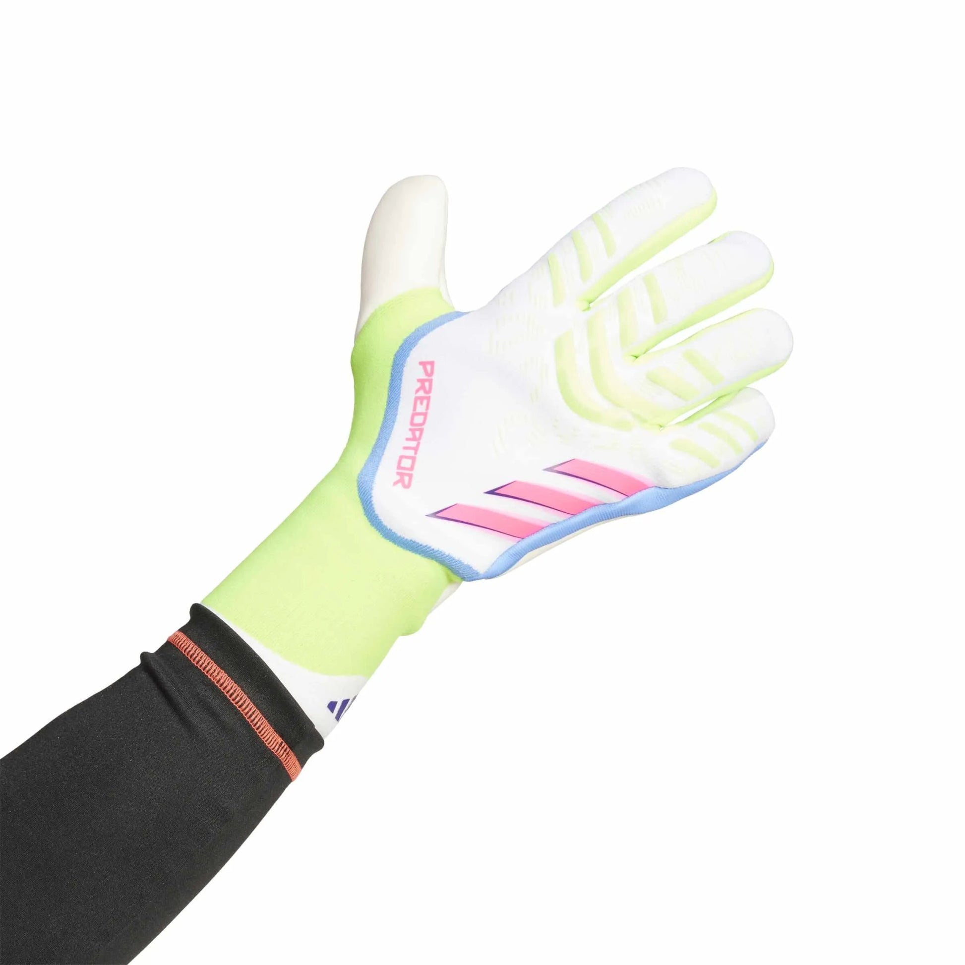 adidas Predator GL Pro Goalkeeper Gloves White / Lucid Lemon / Lucid Pink (Single - Outer)
