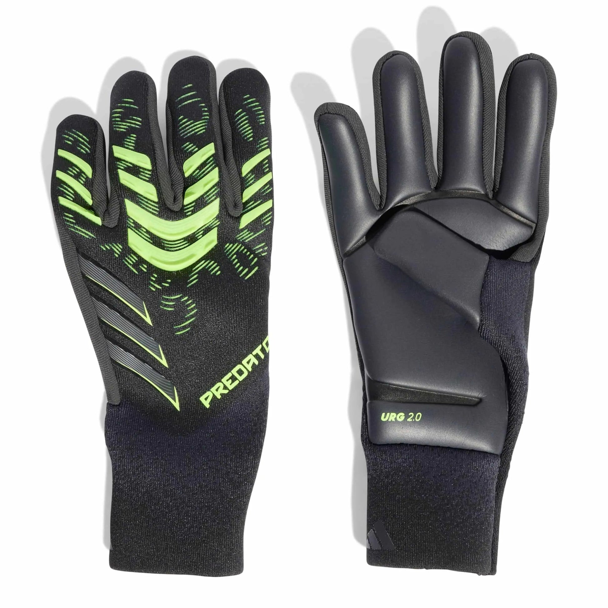 adidas Predator GL Pro Goalkeeper Gloves Black / Carbon / Lucid Lemon (Pair)
