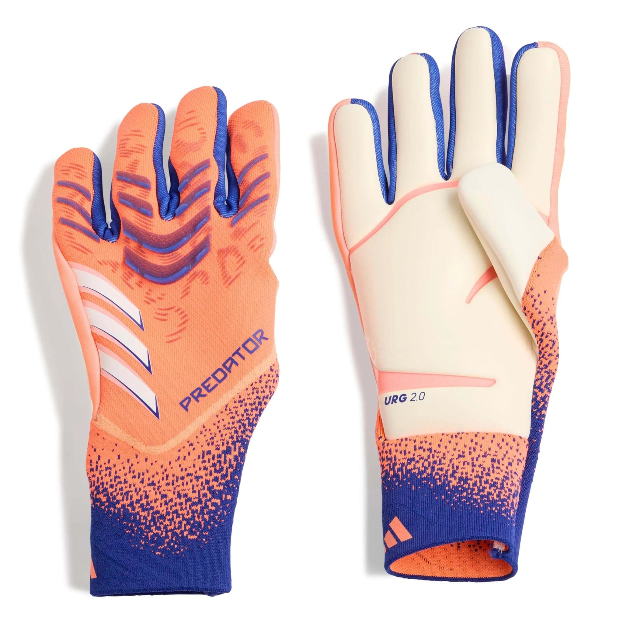 adidas Predator GL Pro Goalkeeper Gloves Signal Coral / White / Lucid Blue (Pair)