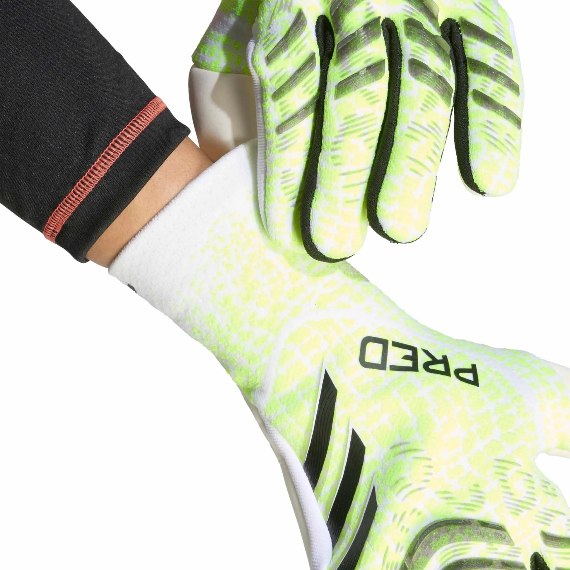 adidas Predator GL Pro Goalkeeper Gloves Lucid Lemon / White / Black (Detail 1)