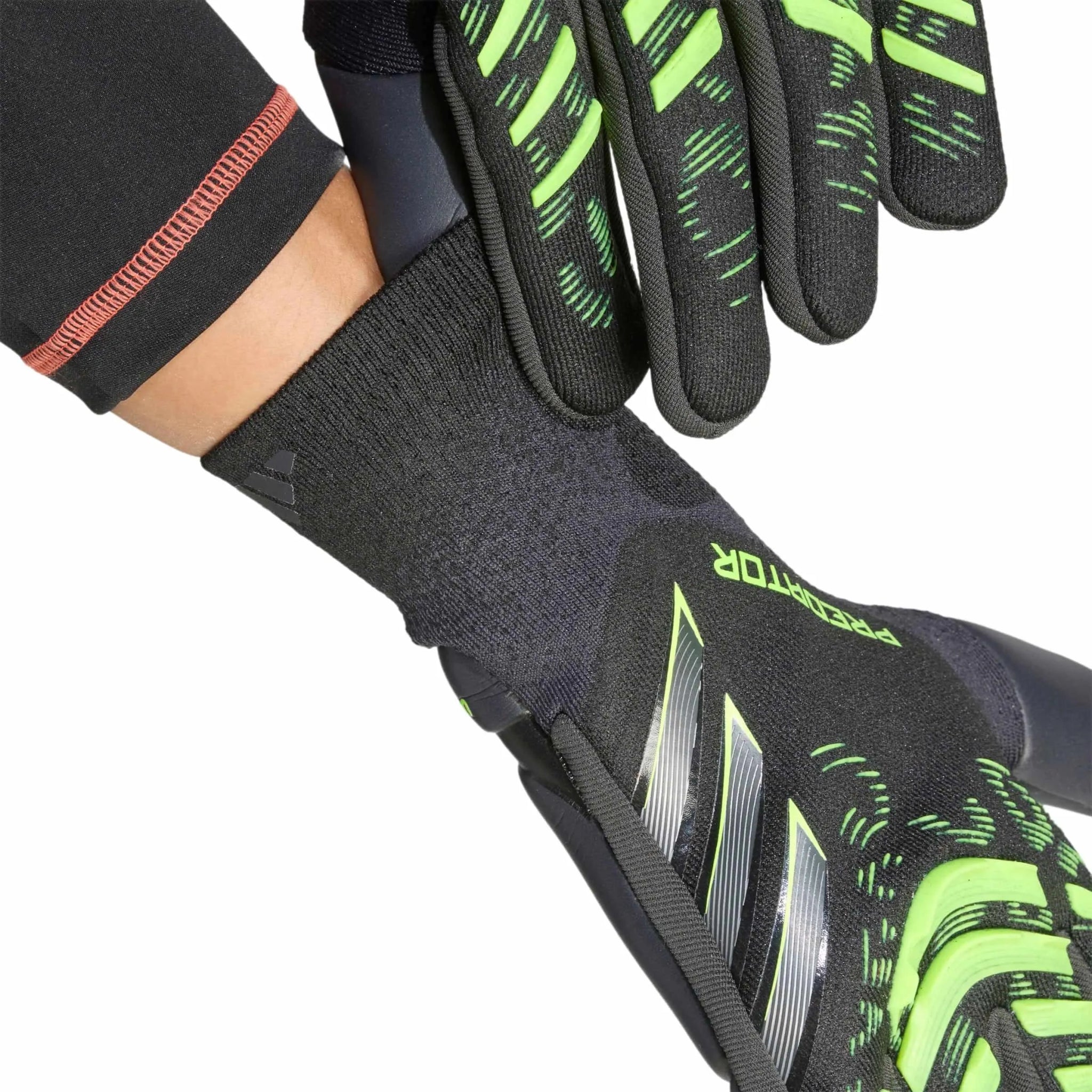 adidas Predator GL Pro Goalkeeper Gloves Black / Carbon / Lucid Lemon (Detail 1)