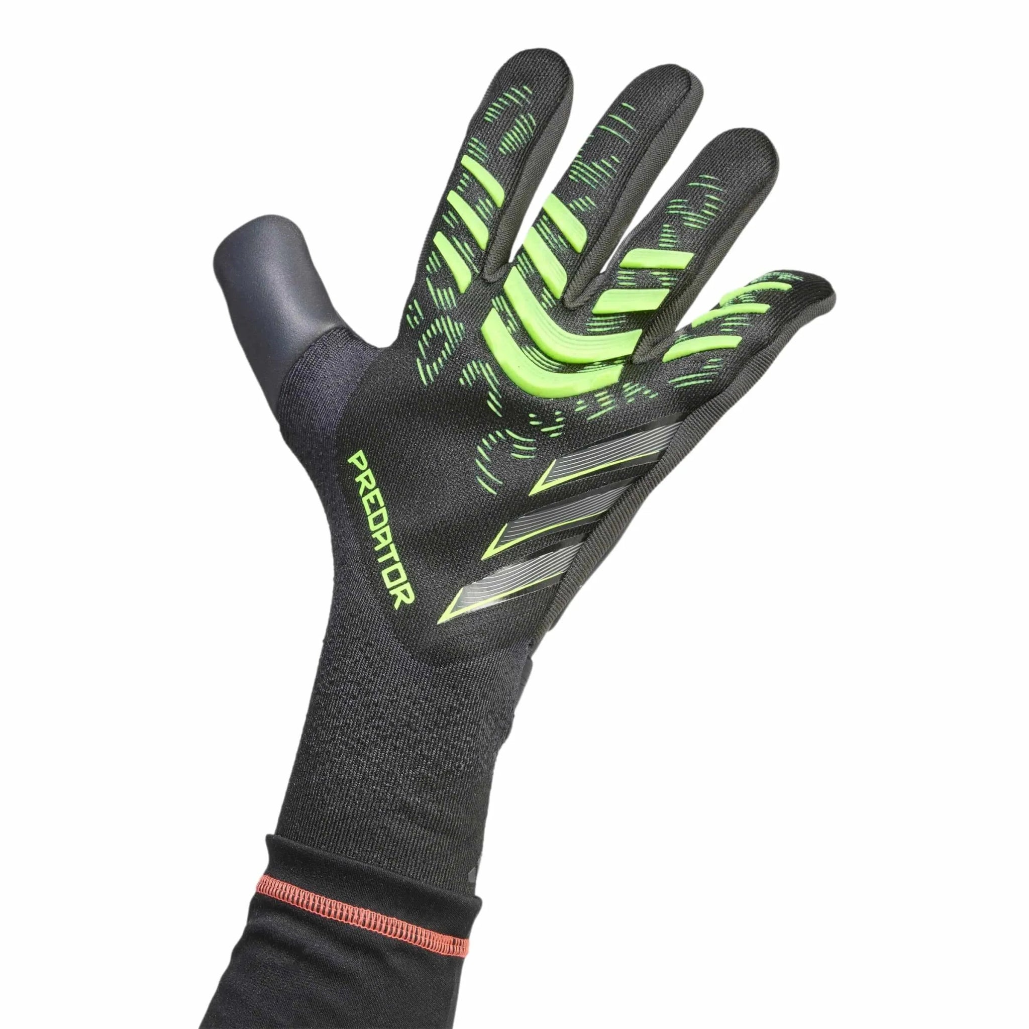 adidas Predator GL Pro Goalkeeper Gloves Black / Carbon / Lucid Lemon (Single - Outer)