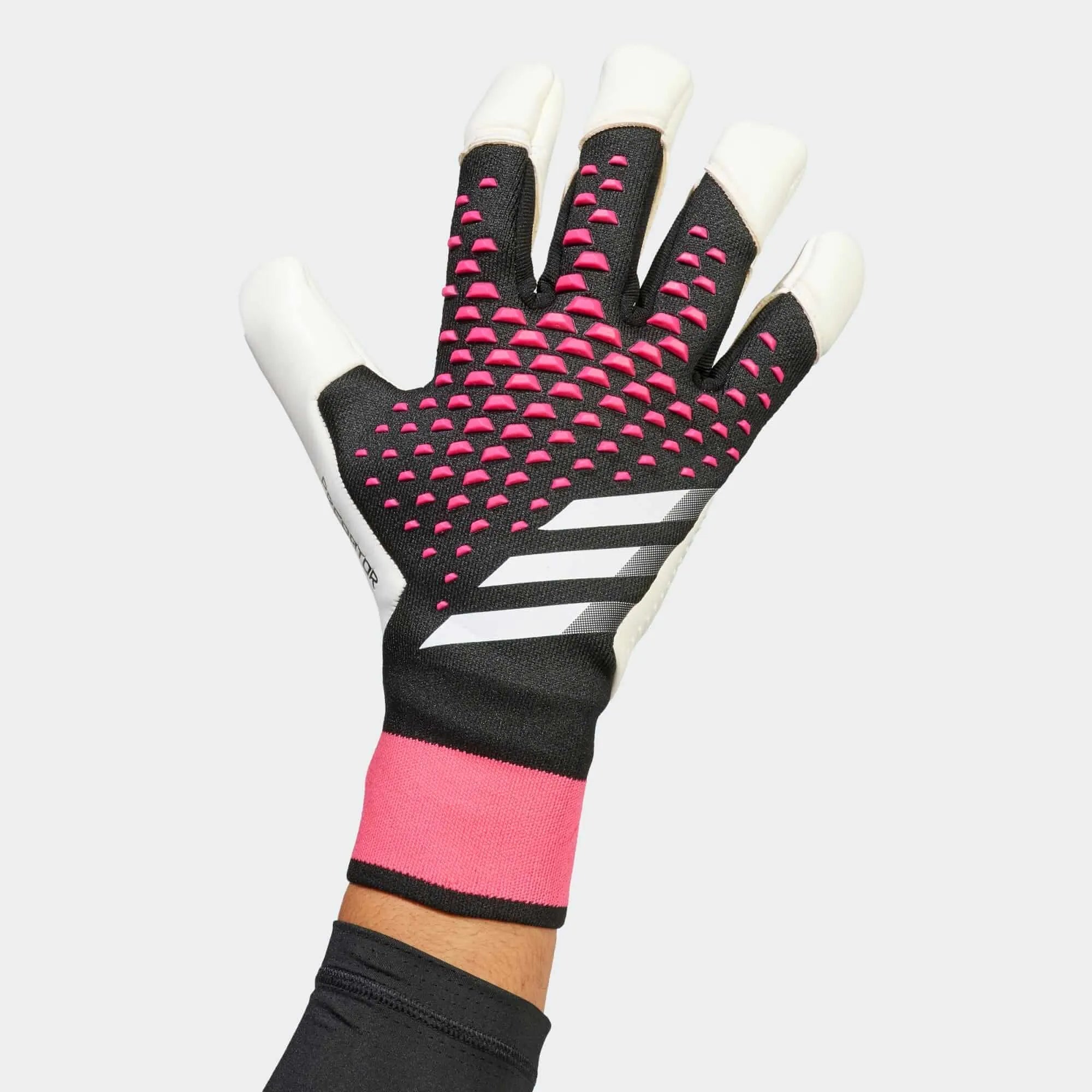 adidas Predator GL Pro Hybrid Goalkeeper Gloves - Black-Pink-White (Single - Outer)