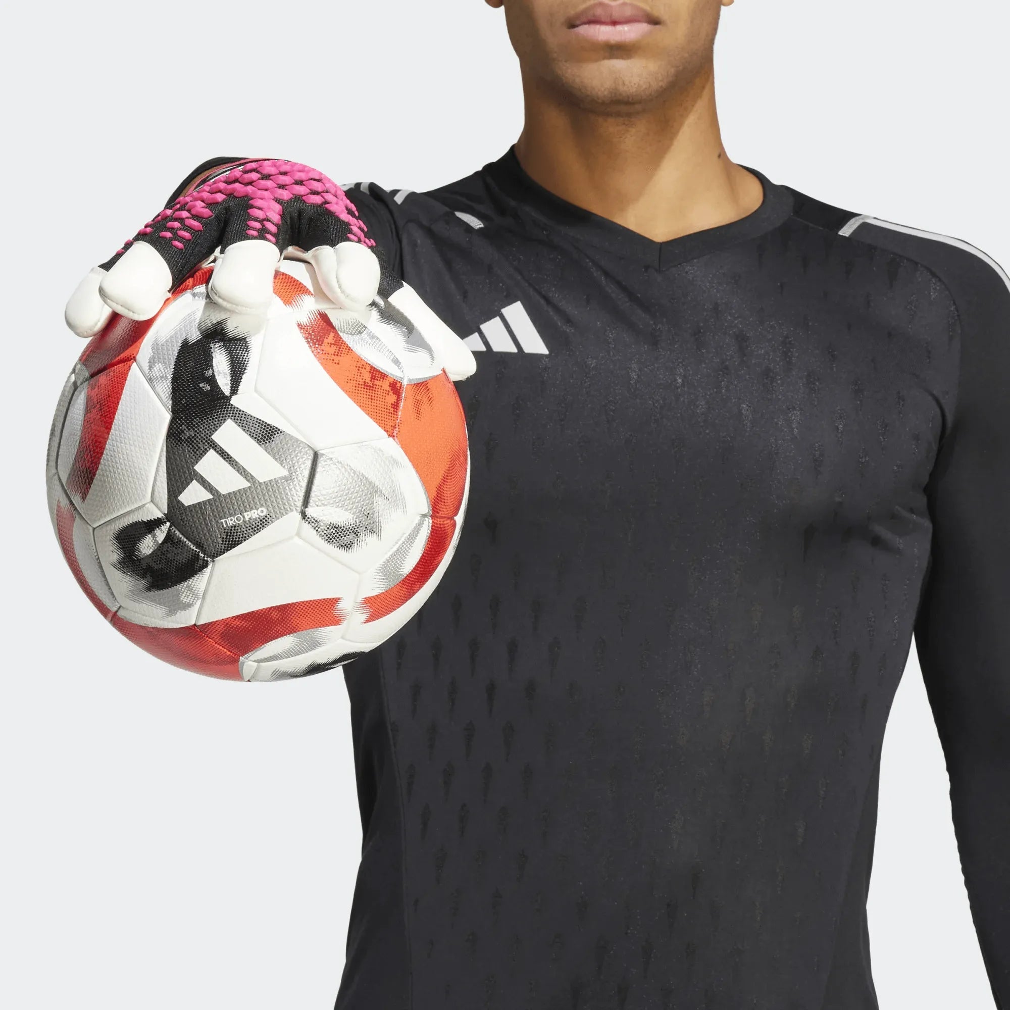 adidas Predator GL Pro Hybrid Goalkeeper Gloves - Black-Pink-White