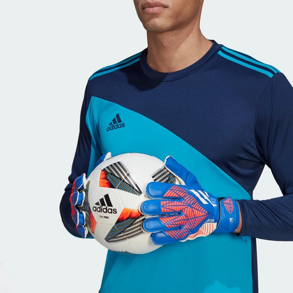 adidas Predator GL Training Gloves - Hi Res Blue-Turbo
