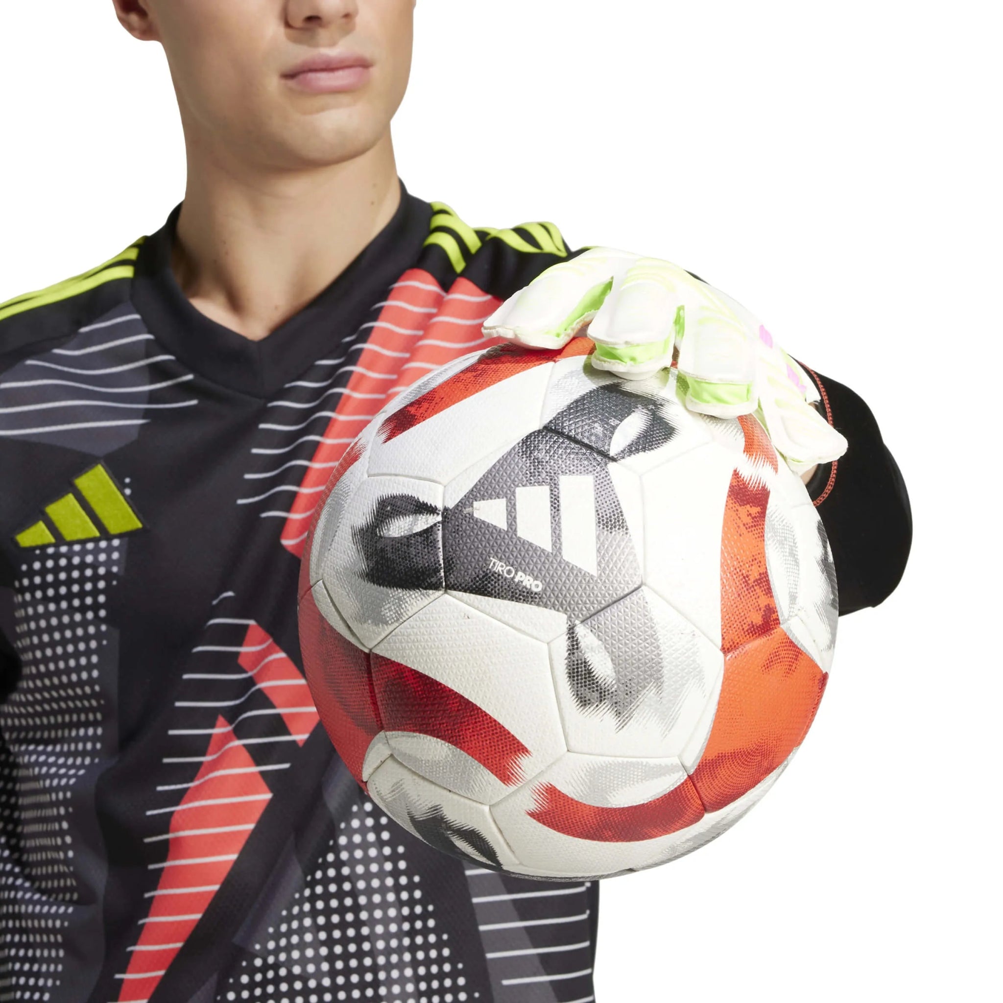 adidas Predator GL Training Goalkeeper Gloves White / White / Lucid Lemon (Model 2)