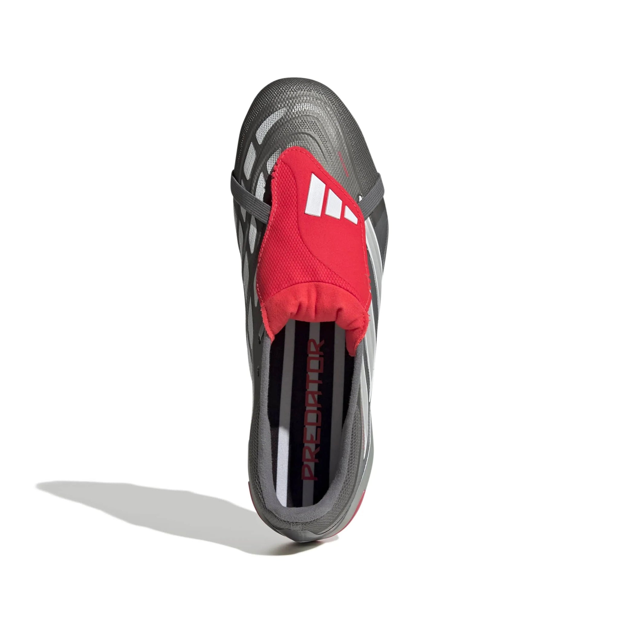 adidas Predator League Fold-Over Tongue Firm Ground Soccer Cleats - Finishers Steel Pack (SP26) (Top)