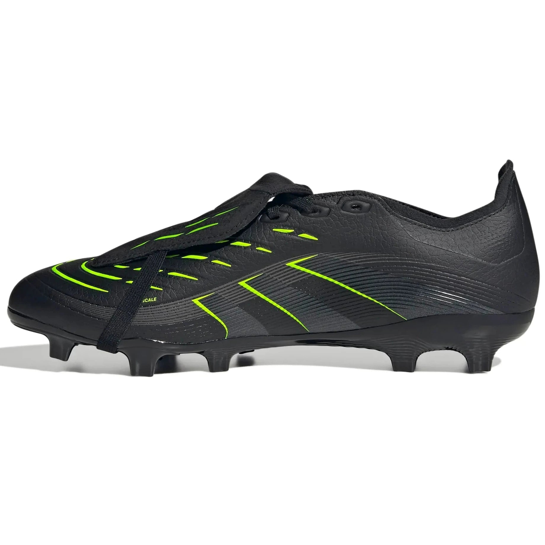 adidas Predator League Fold-Over Tongue Firm-Multi Ground Soccer Cleats - Electric Stealth Pack (FA25) (Side 2)