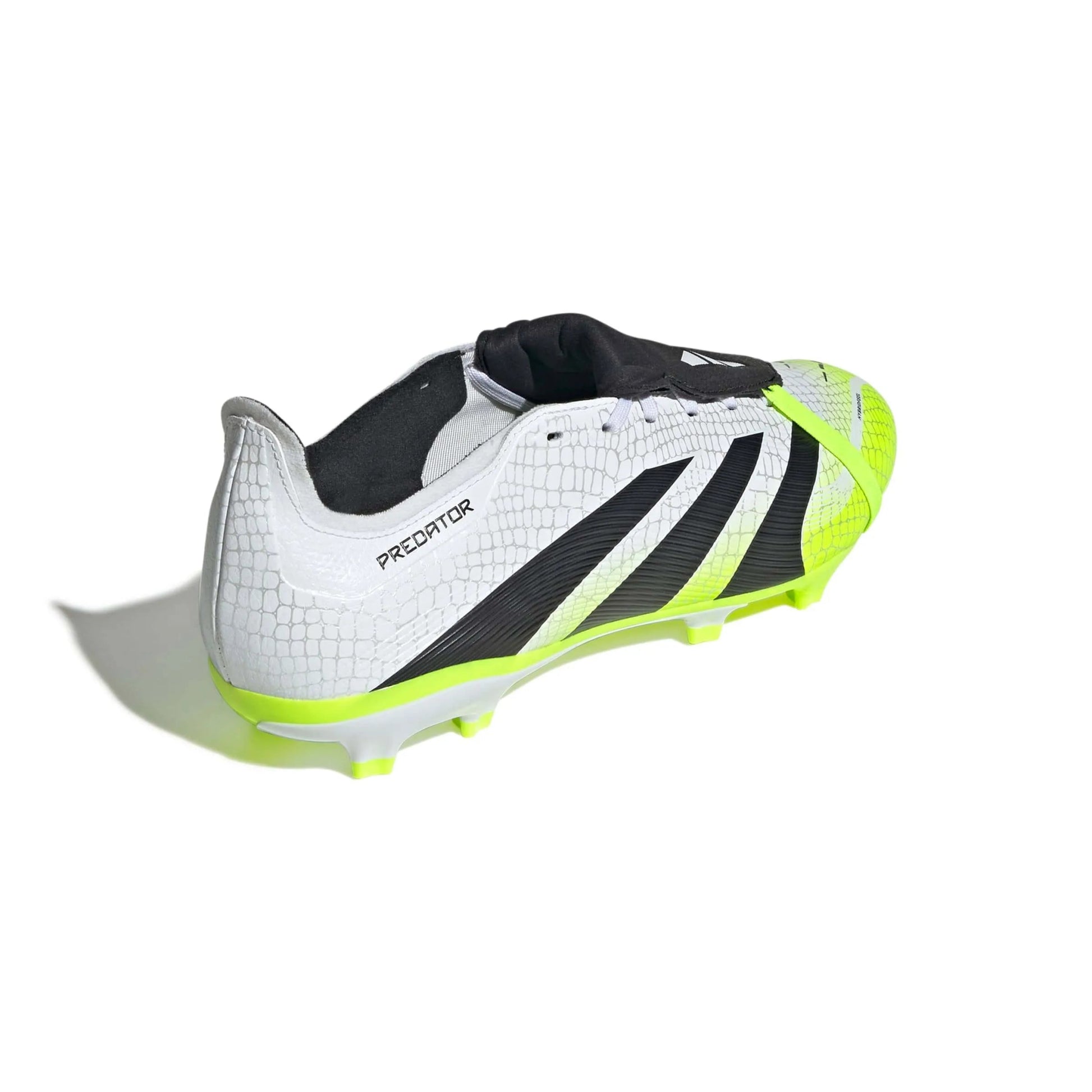adidas Predator League Fold-Over Tongue Firm-Multi Ground Soccer Cleats - Radiant Blaze Pack (FA25) (Lateral - Back)
