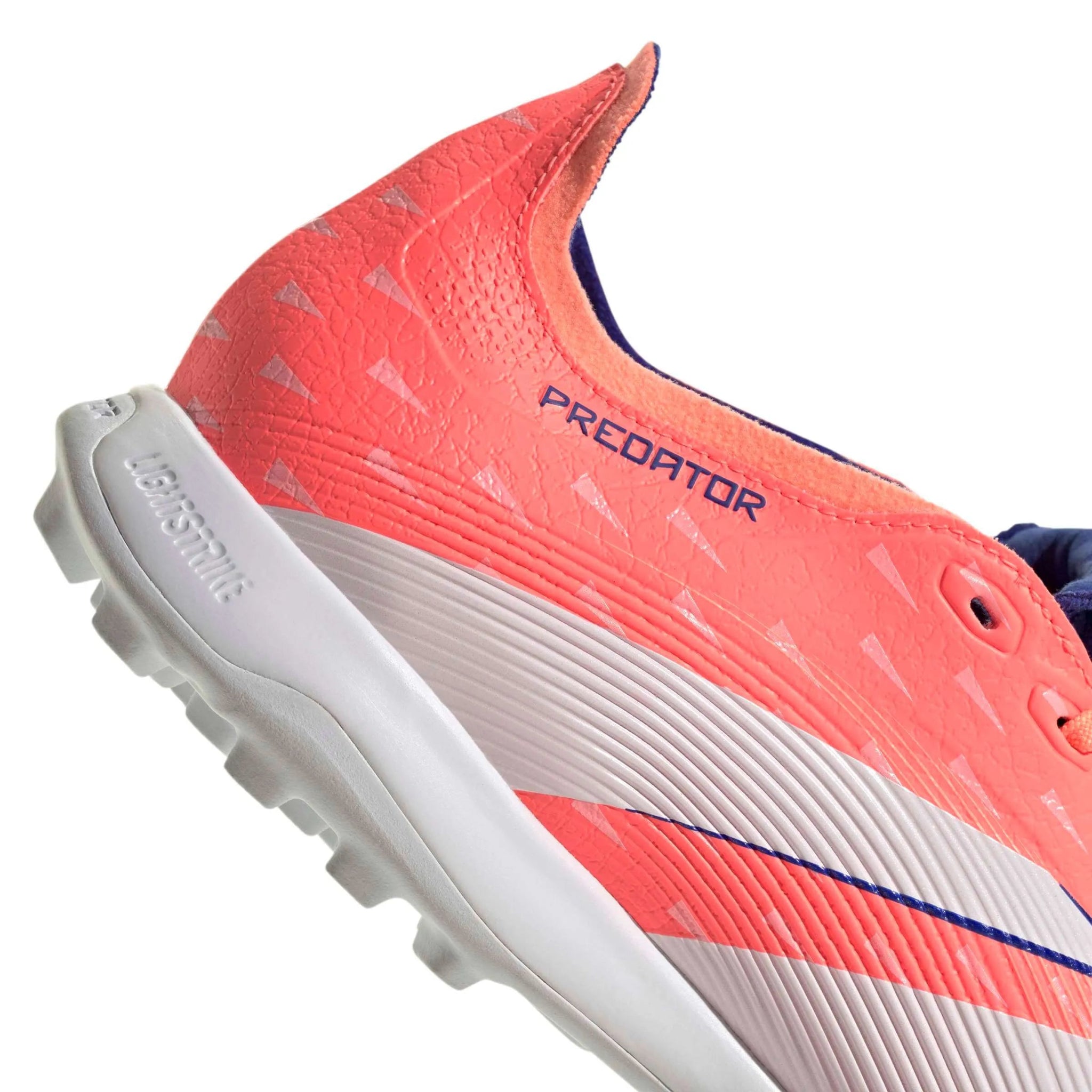 adidas Predator League Fold-Over Tongue Turf Soccer Shoes - Coral Blaze Pack (FA25) (Detail 2)