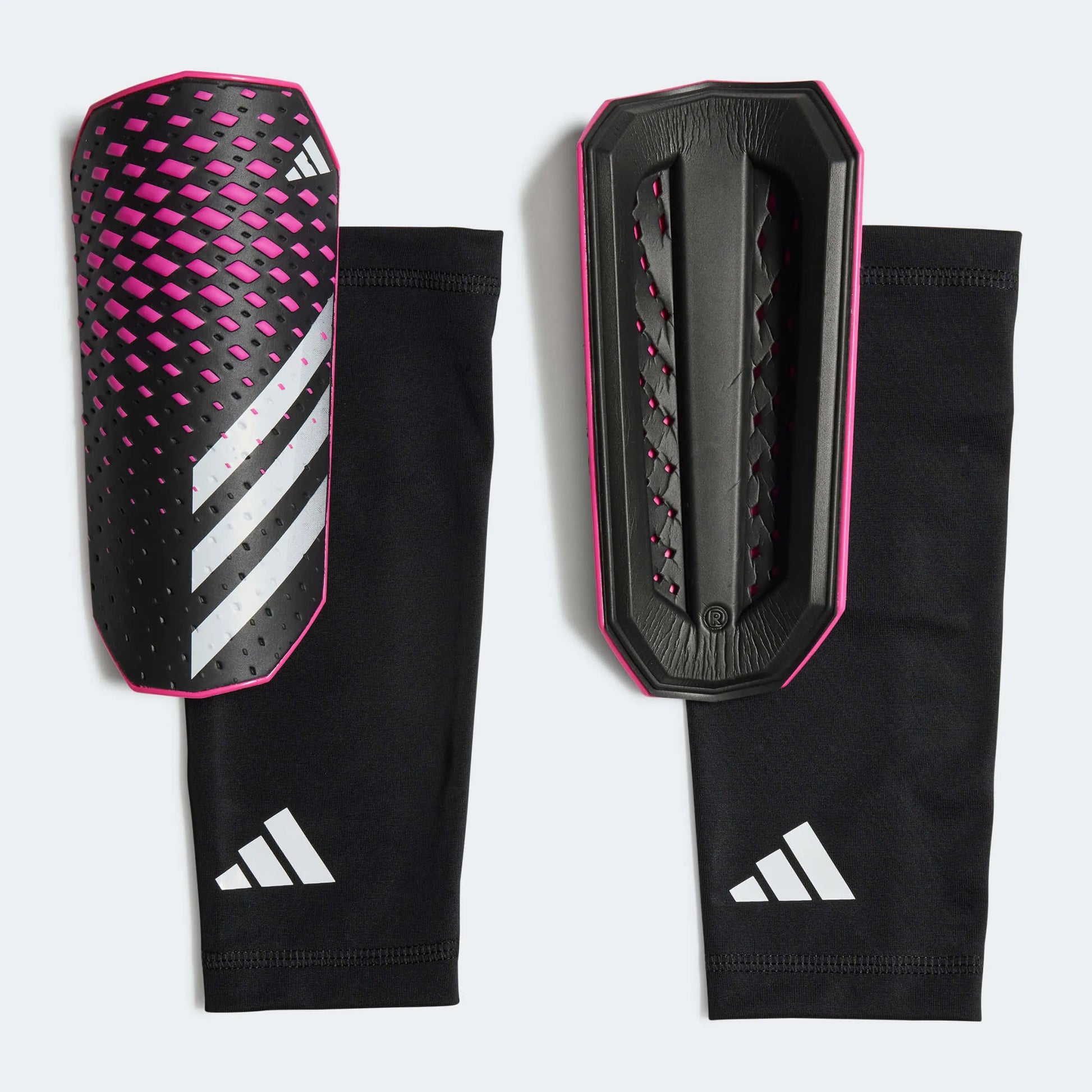 adidas Predator League Shin Guards - Black-White-Team Shock Pink