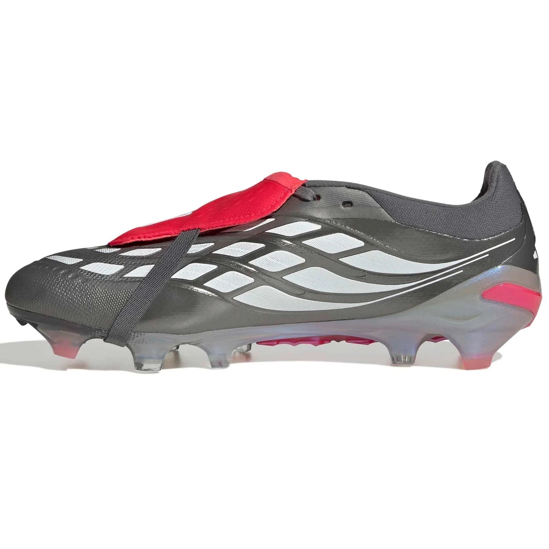 adidas Predator Pro Fold-Over Tongue Firm Ground Soccer Cleats - Finishers Steel Pack (SP26) (Side 2)