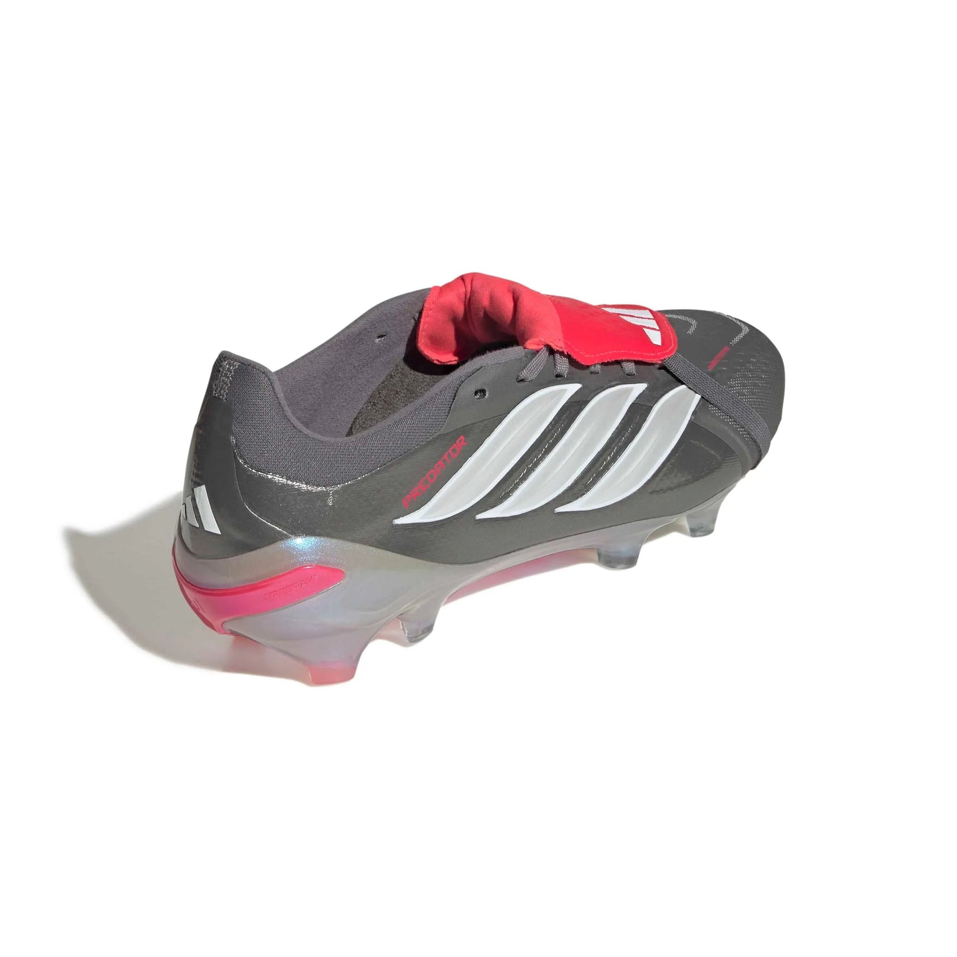 adidas Predator Pro Fold-Over Tongue Firm Ground Soccer Cleats - Finishers Steel Pack (SP26) (Lateral - Back)