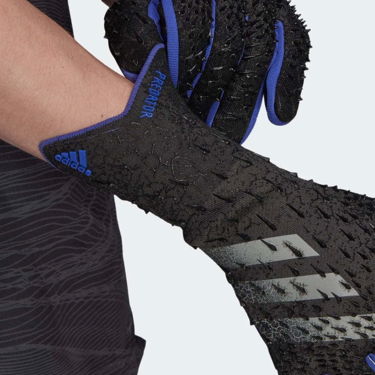 Adidas Predator Pro Negative Cut Goalkeeper Gloves - Black-Sonic Ink