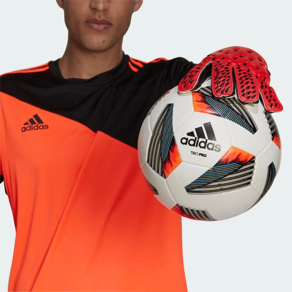 Adidas Predator Training Goalkeeper Gloves - Red-Black (Model 1)