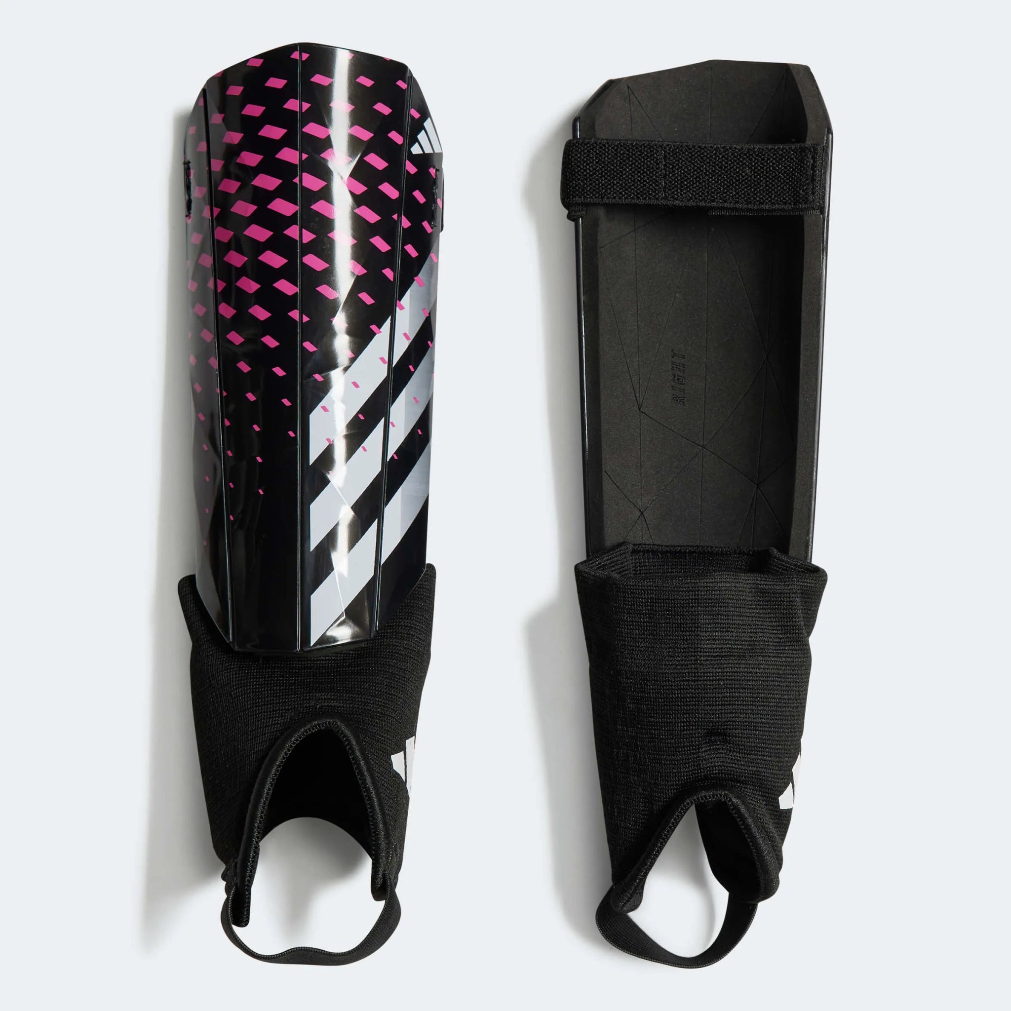 adidas Predator Youth Match Shin Guards - Black-White-Pink