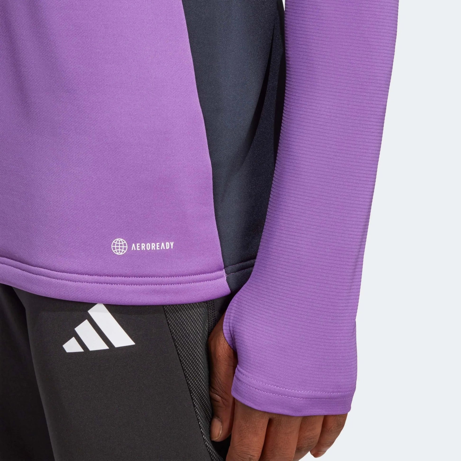 adidas Real Madrid Condivo 22 Training Top - Active Purple (Detail 2)