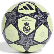 adidas Real Madrid Mini Soccer Ball Almost Lime / Silver Metallic / Noble Ink (Front)