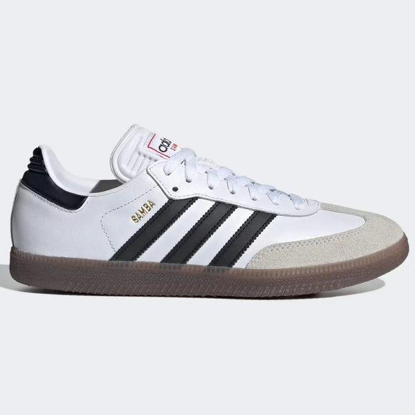 adidas Samba Indoor Shoes, White/Black/Red / 9.5