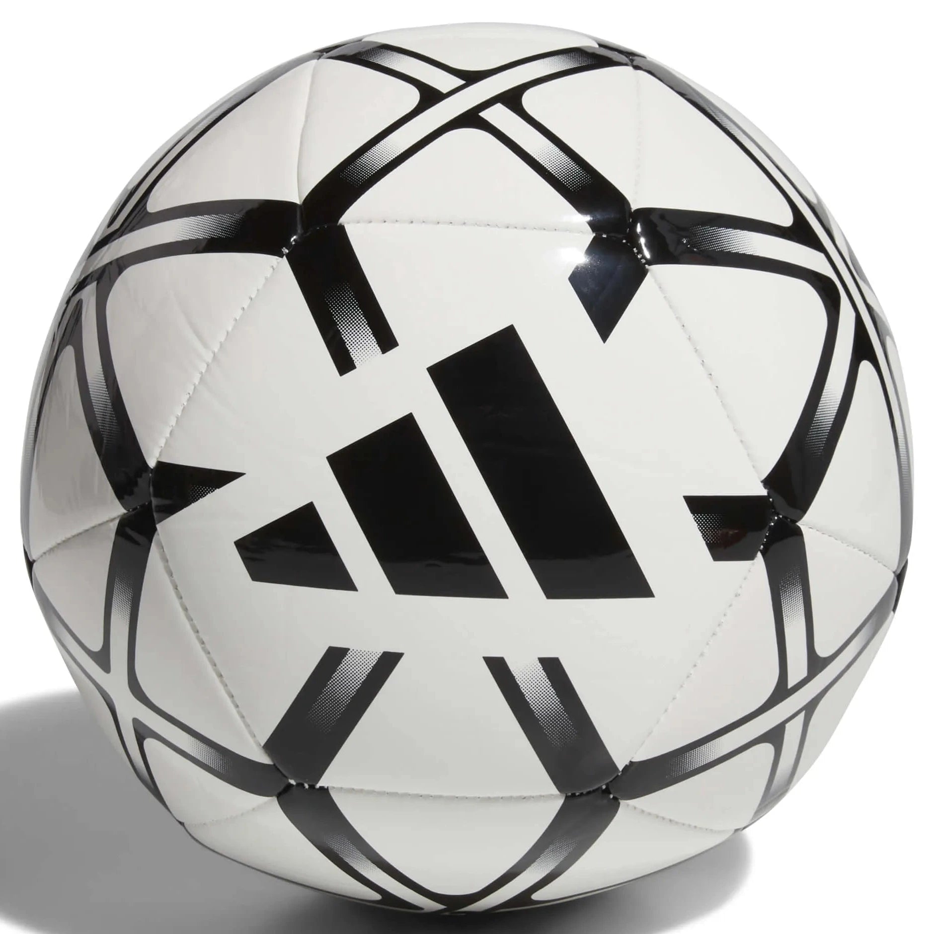 adidas Starlancer Club Soccer Ball White - Black (Back)