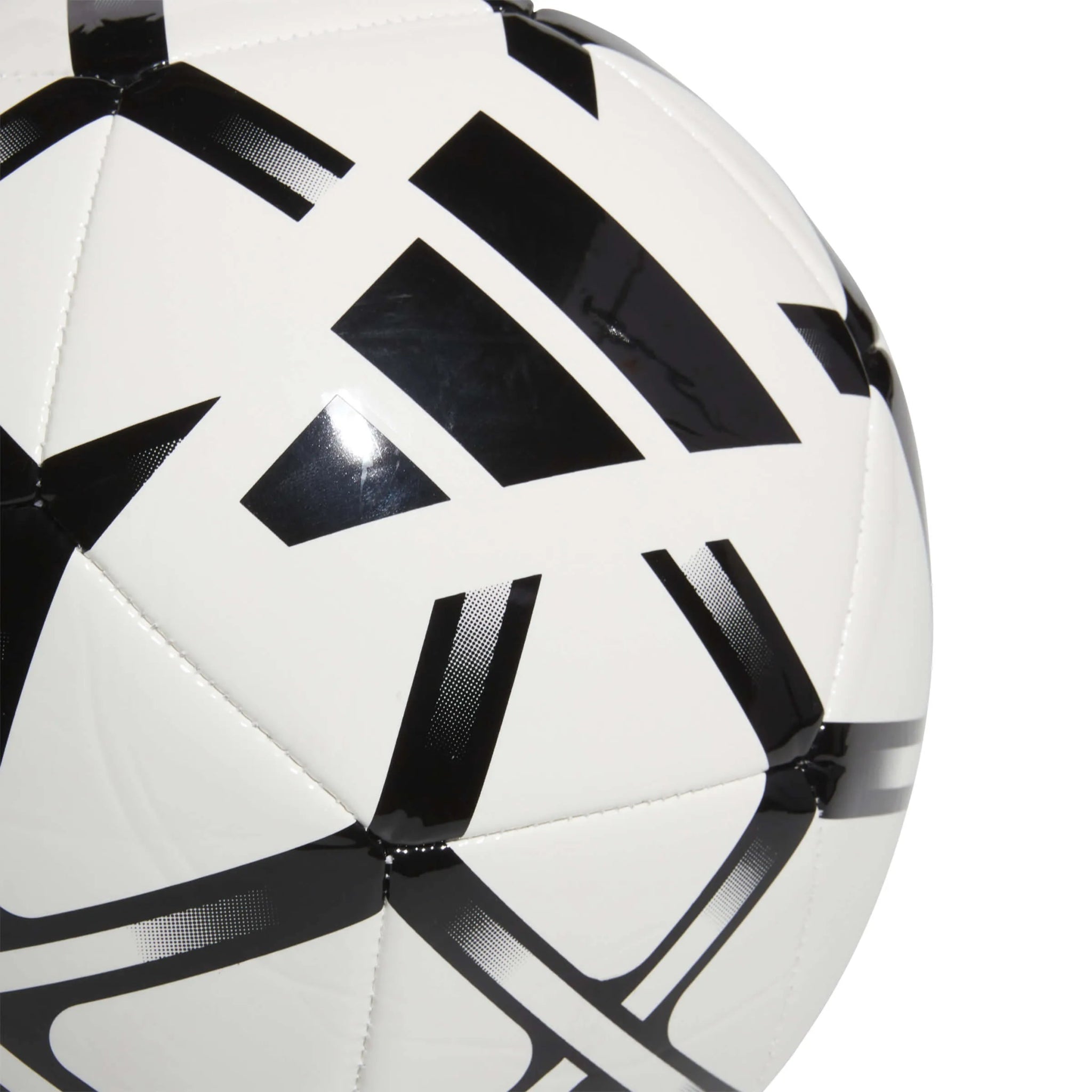 adidas Starlancer Club Soccer Ball White - Black (Detail 2)