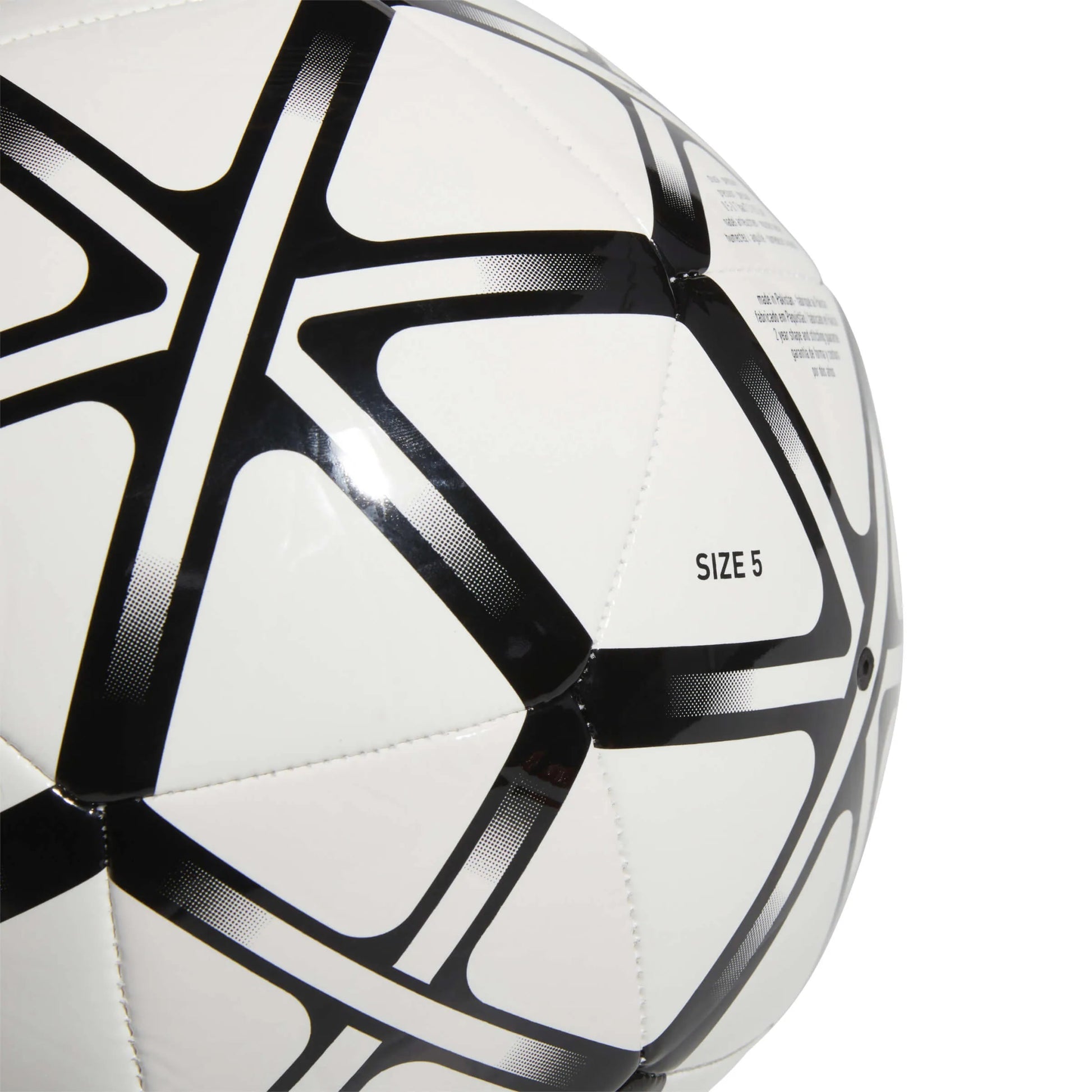 adidas Starlancer Club Soccer Ball White - Black (Detail 1)