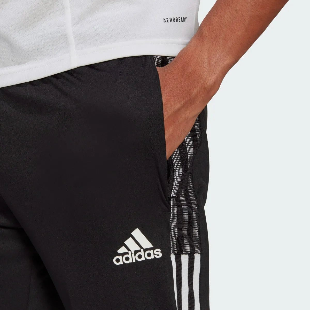 Adidas Tiro 21 Three-Quarter Pants - Black-White