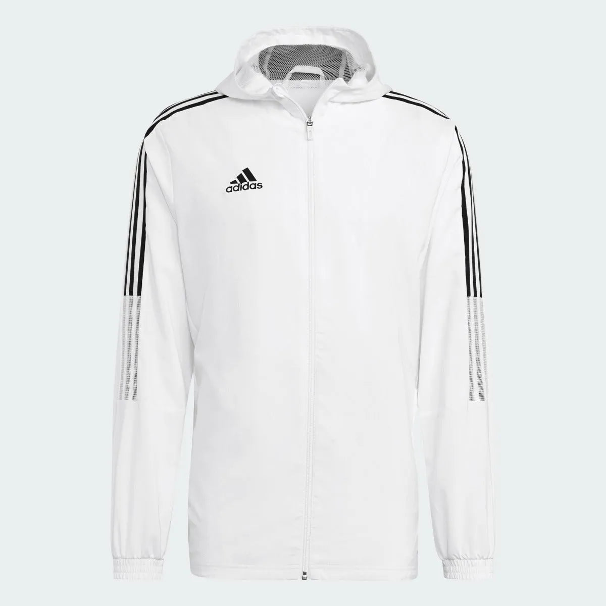 Adidas Tiro 21 Windbreaker Jacket - White-Black (Front)