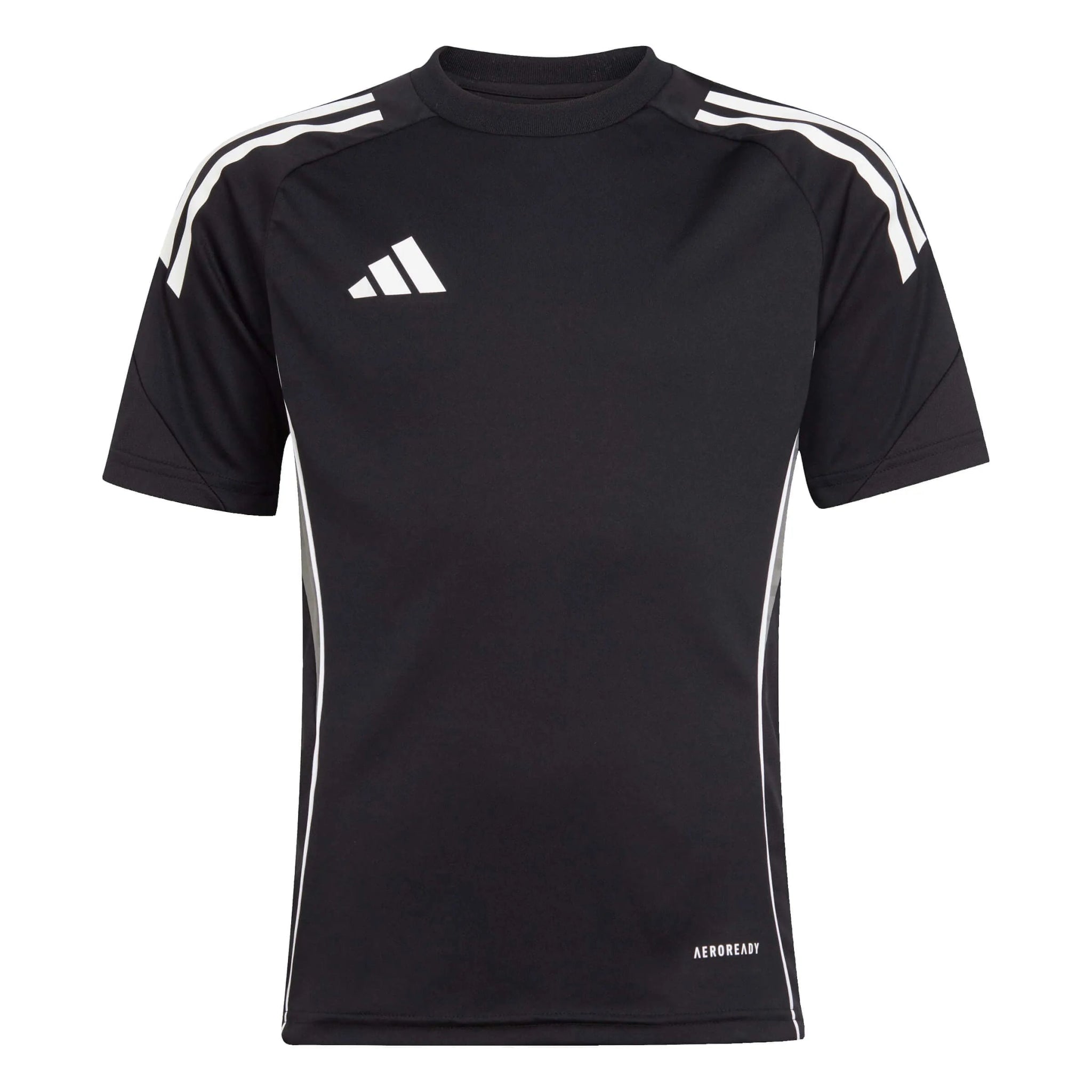 adidas Tiro 25 Youth Competition Training Soccer Jersey Black-Grey (Front)
