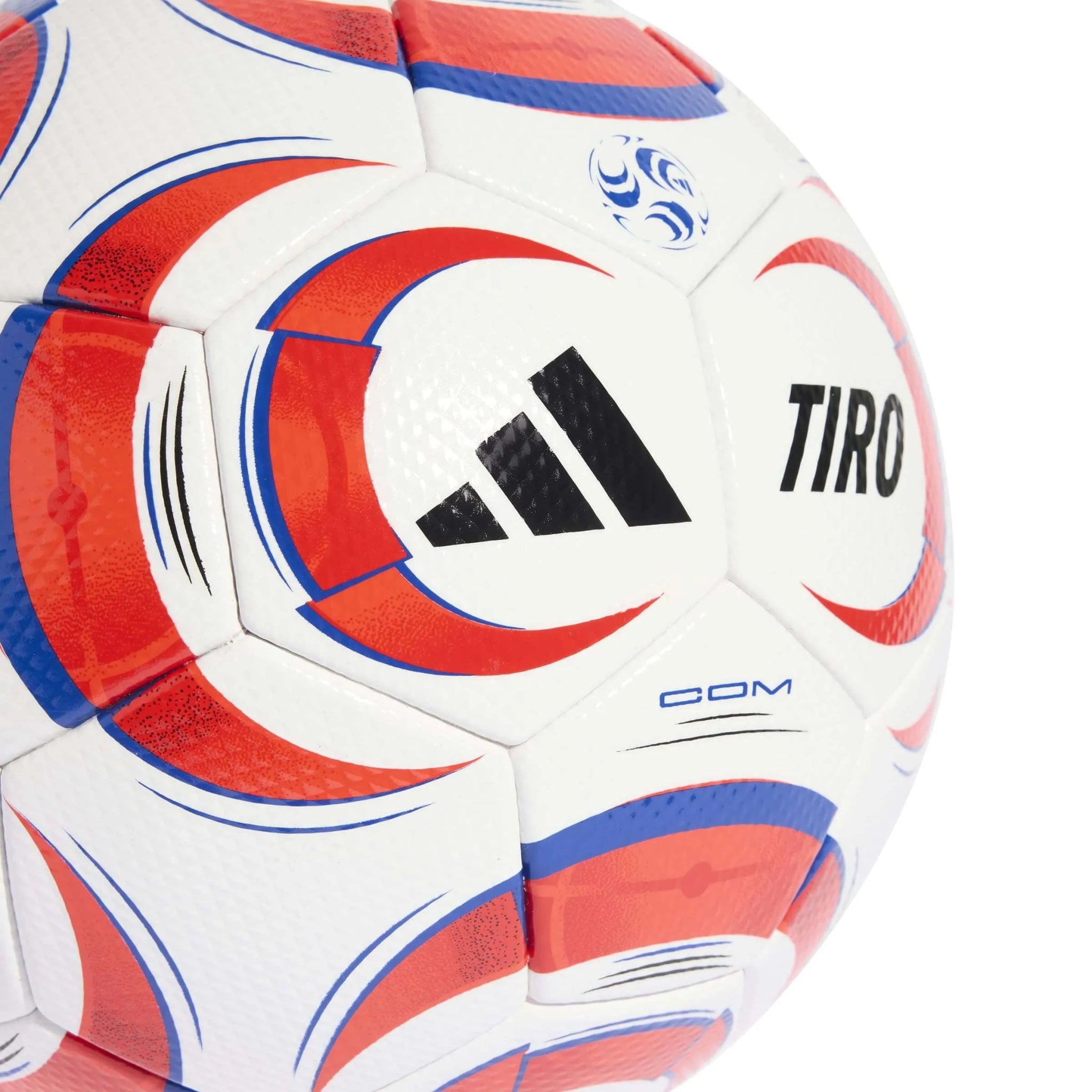 adidas Tiro Competition Soccer Ball White / Black / Lucid Red (Detail 1)