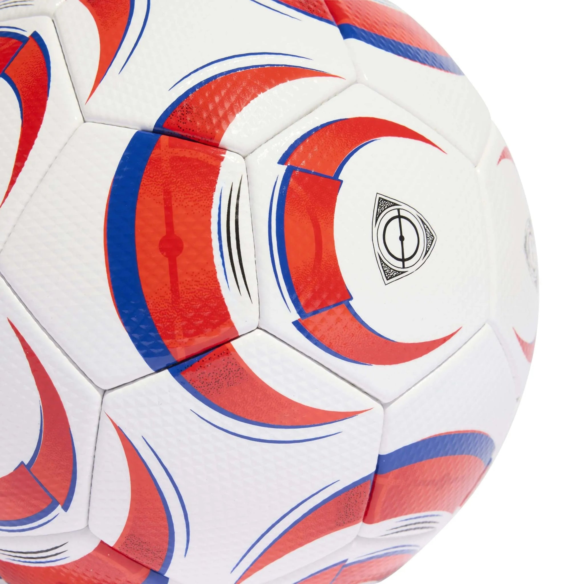 adidas Tiro Competition Soccer Ball White / Black / Lucid Red (Detail 2)