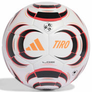 adidas Tiro League Soccer Ball White - Black - Lucid Red (Front)